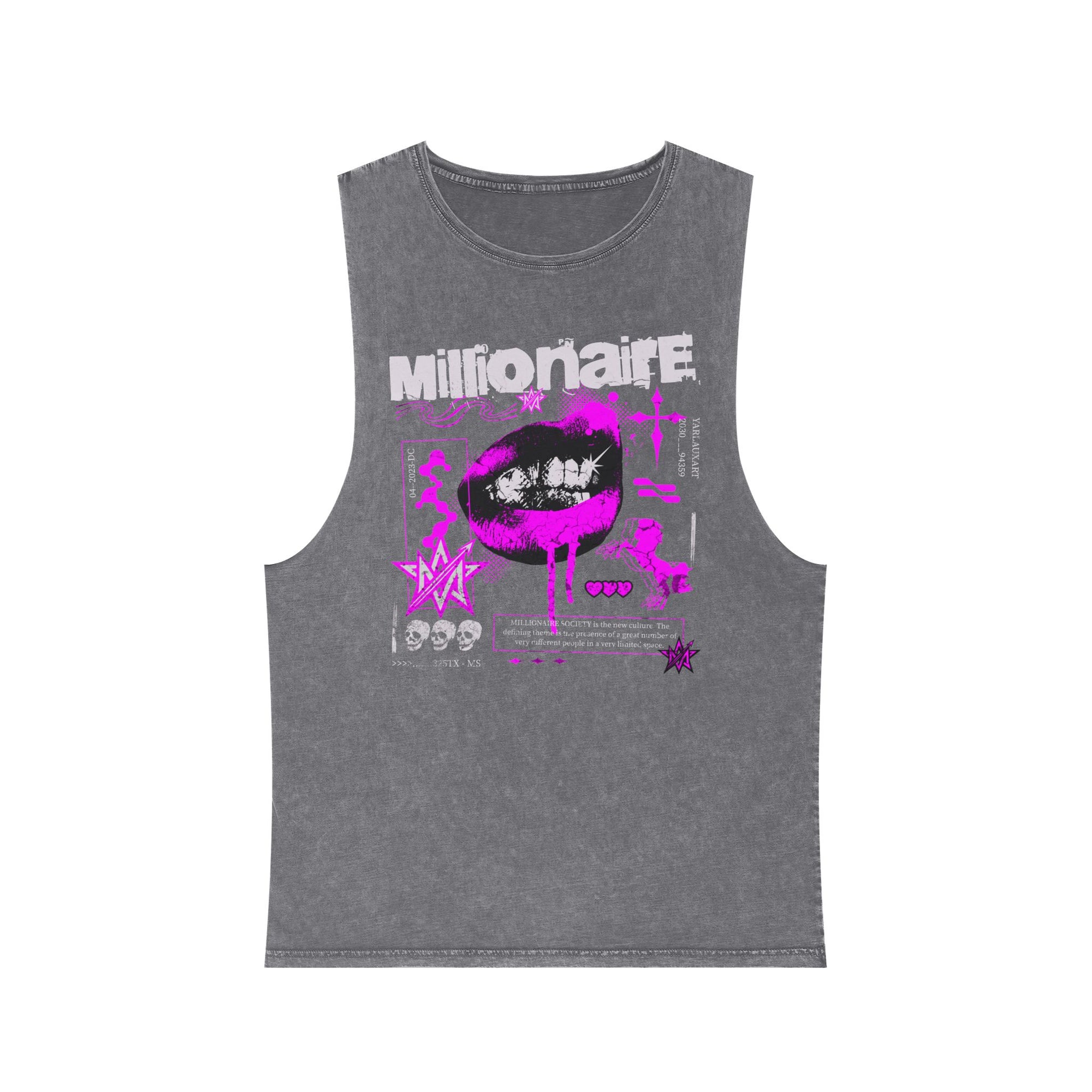 'Millionaire' Unisex Stonewash Tank Top