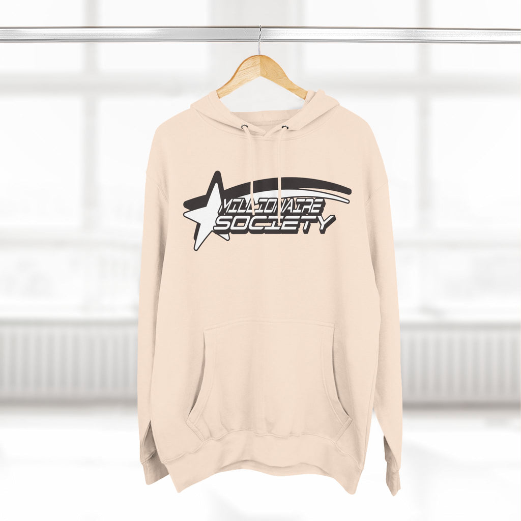 MILLIONAIRE Three-Panel Fleece Hoodie