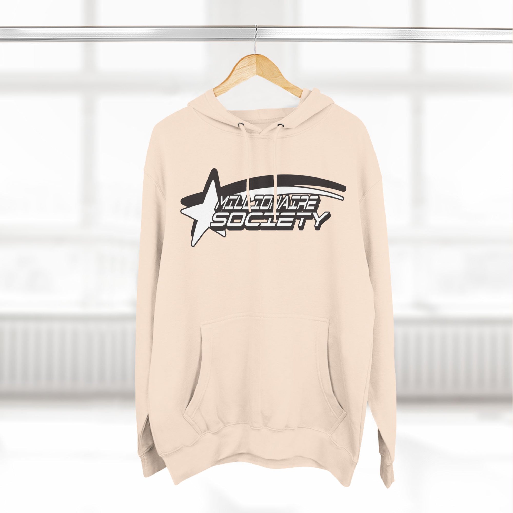 MILLIONAIRE Three-Panel Fleece Hoodie