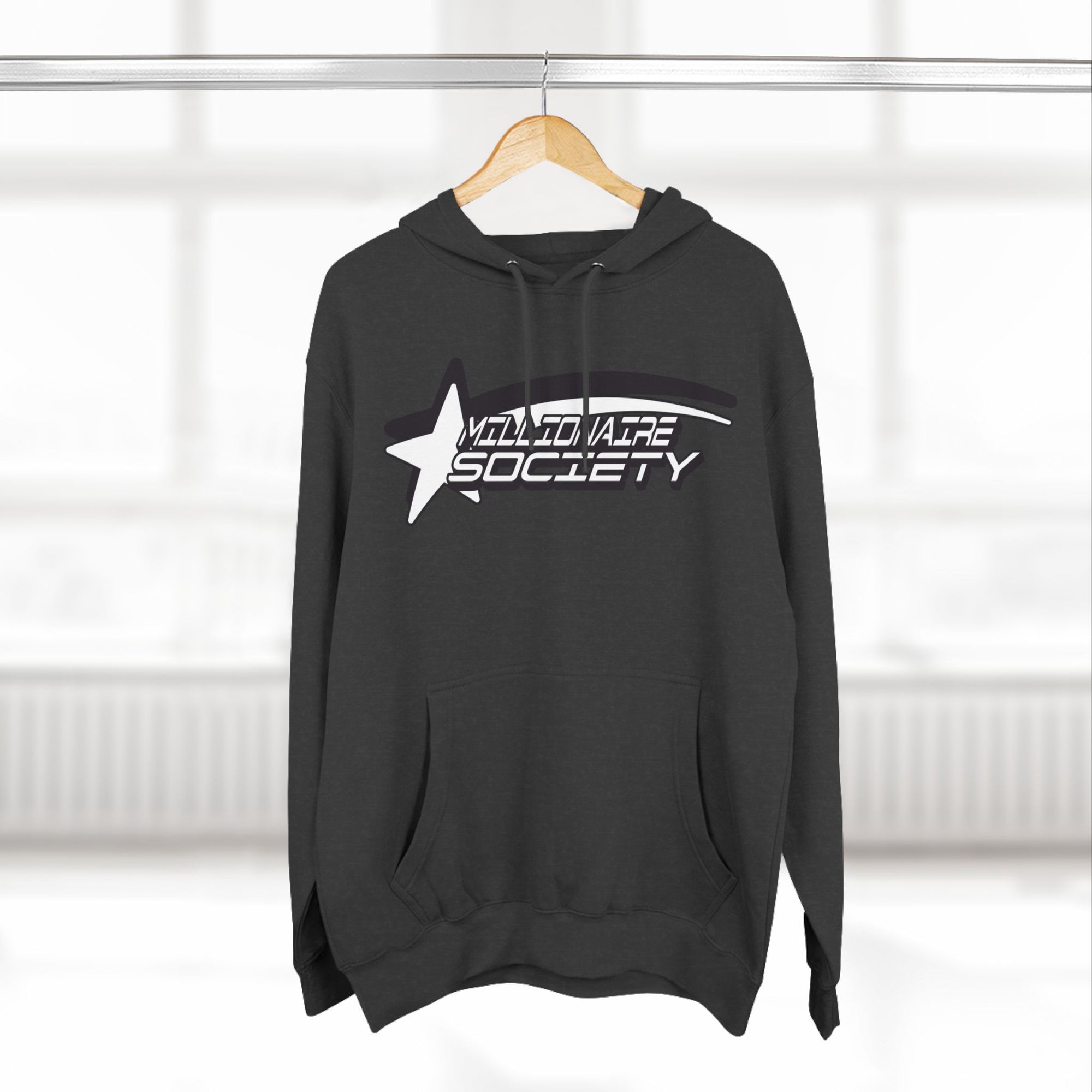 MILLIONAIRE Three-Panel Fleece Hoodie
