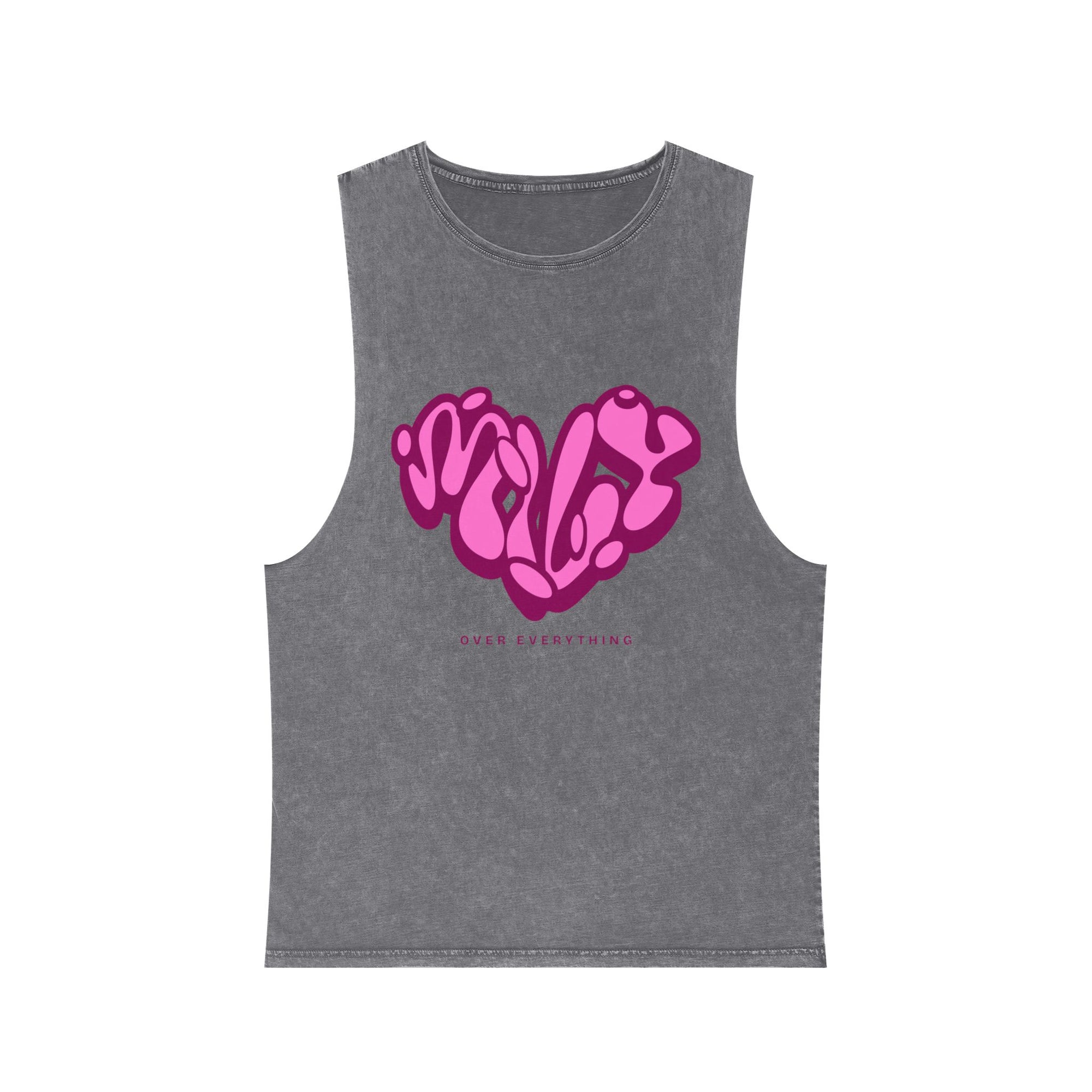 LOVE Stonewash Tank Top