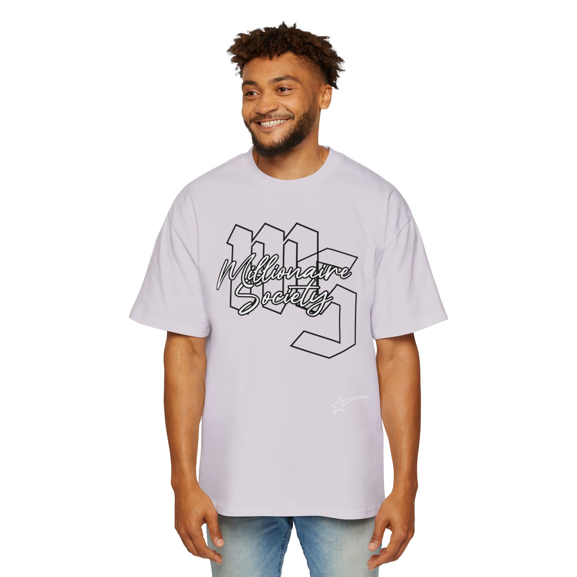 Men's Oversized Tee - Millionaire Society Graphic Shirt