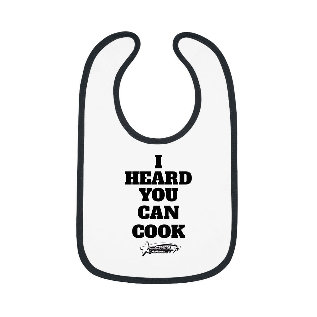 Baby Contrast Trim Jersey Bib