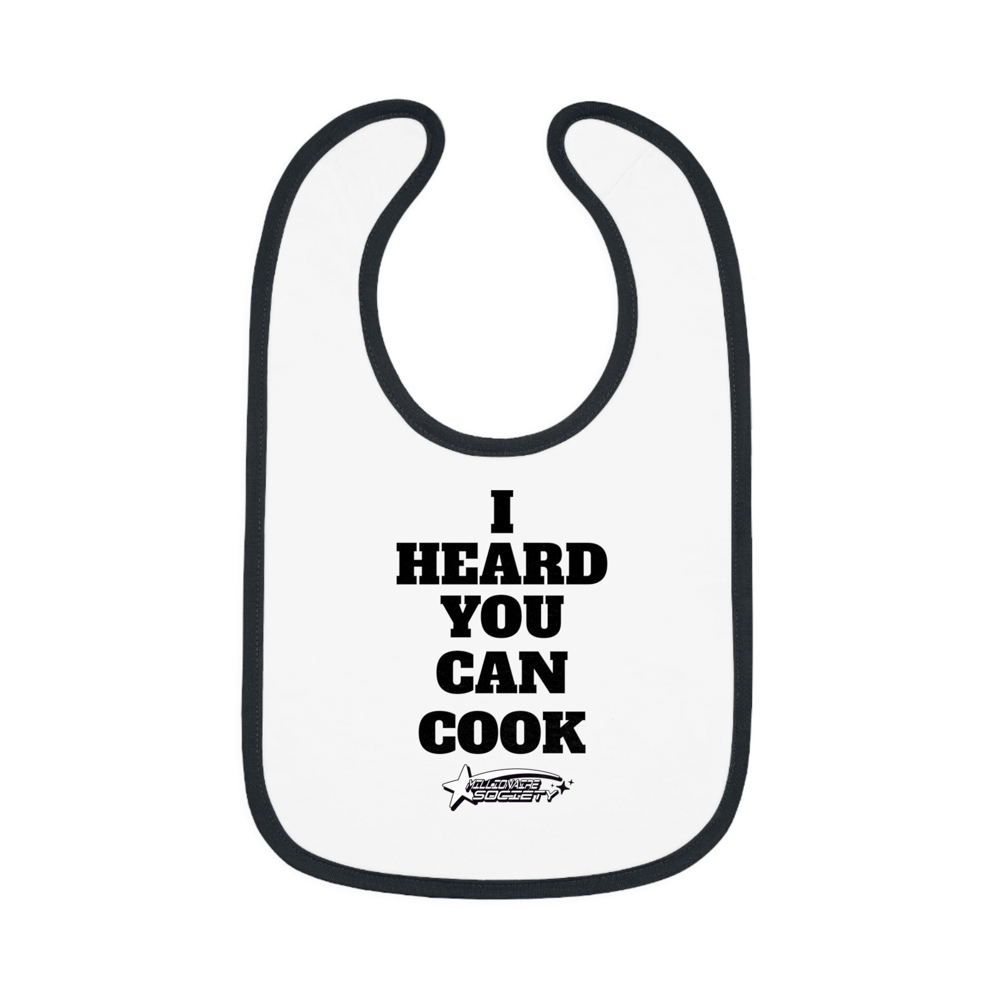Baby Contrast Trim Jersey Bib