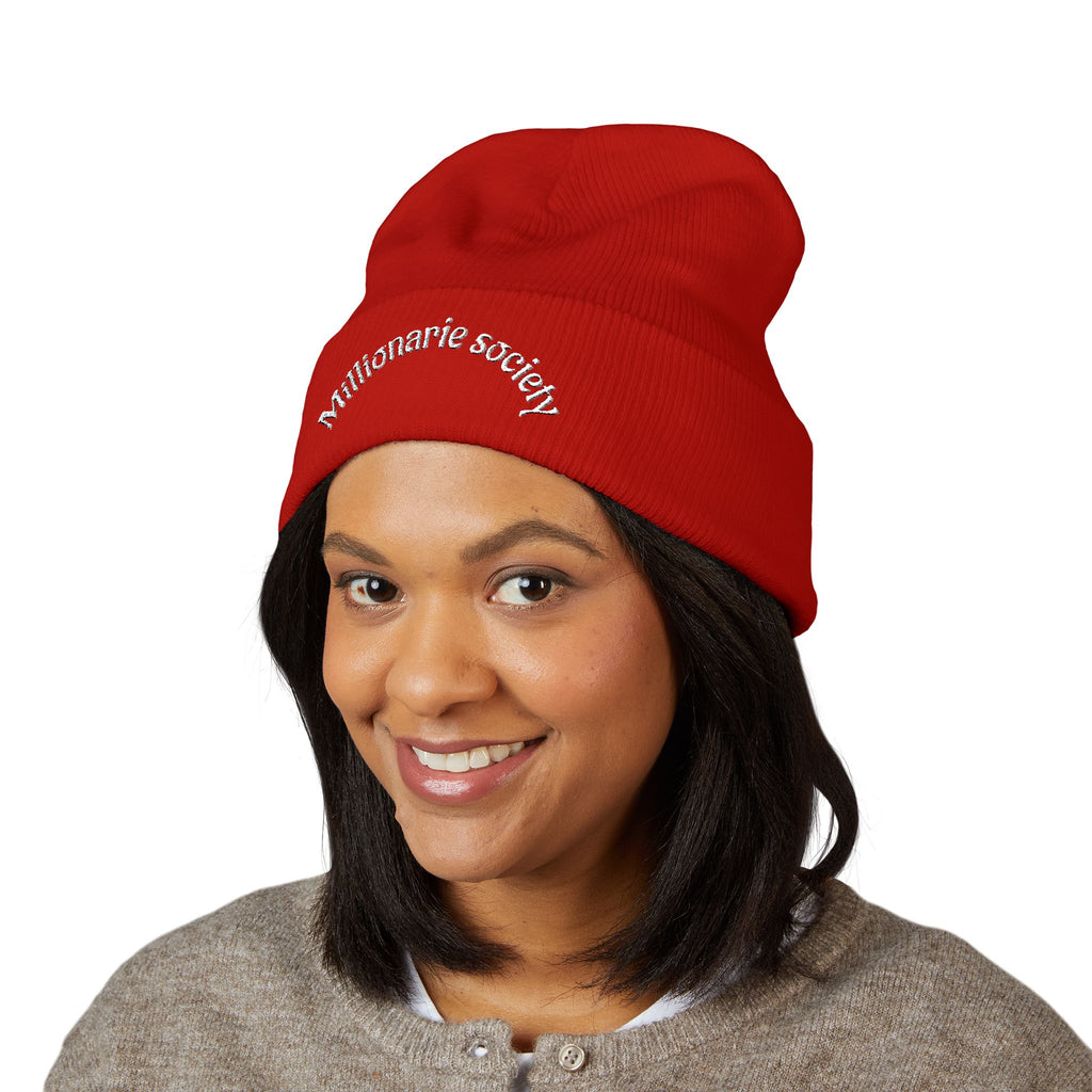 Embroidered Cuffed Beanie