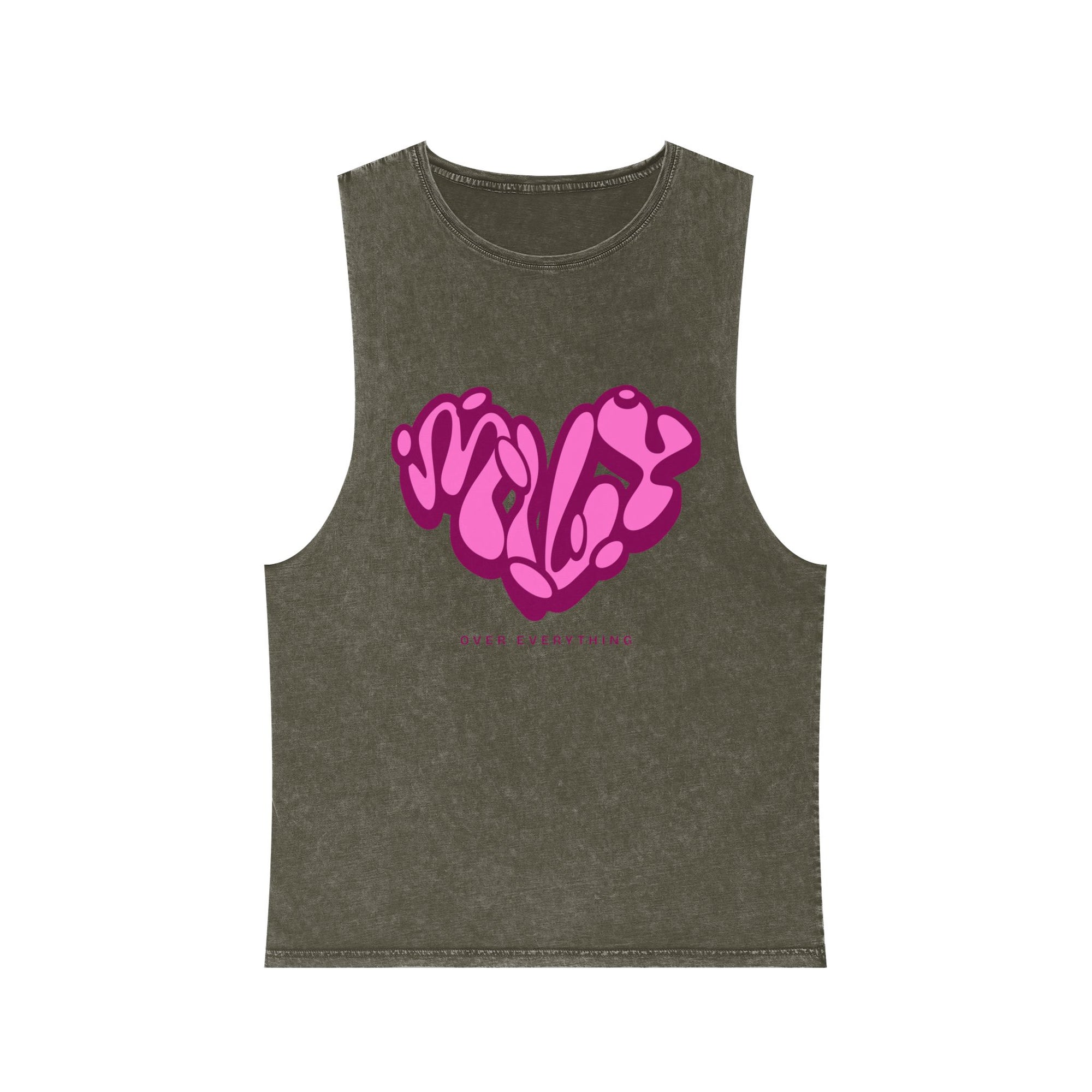 LOVE Stonewash Tank Top