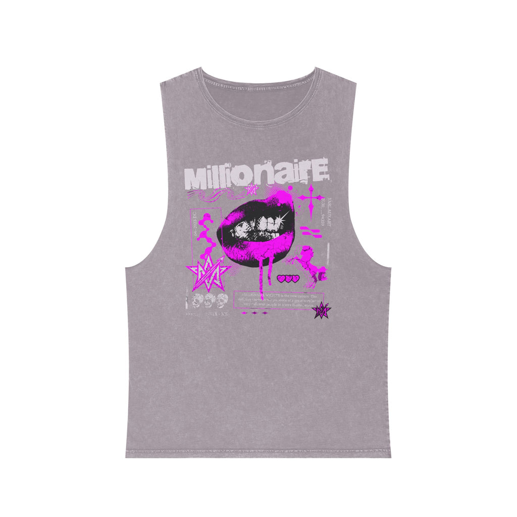 'Millionaire' Unisex Stonewash Tank Top