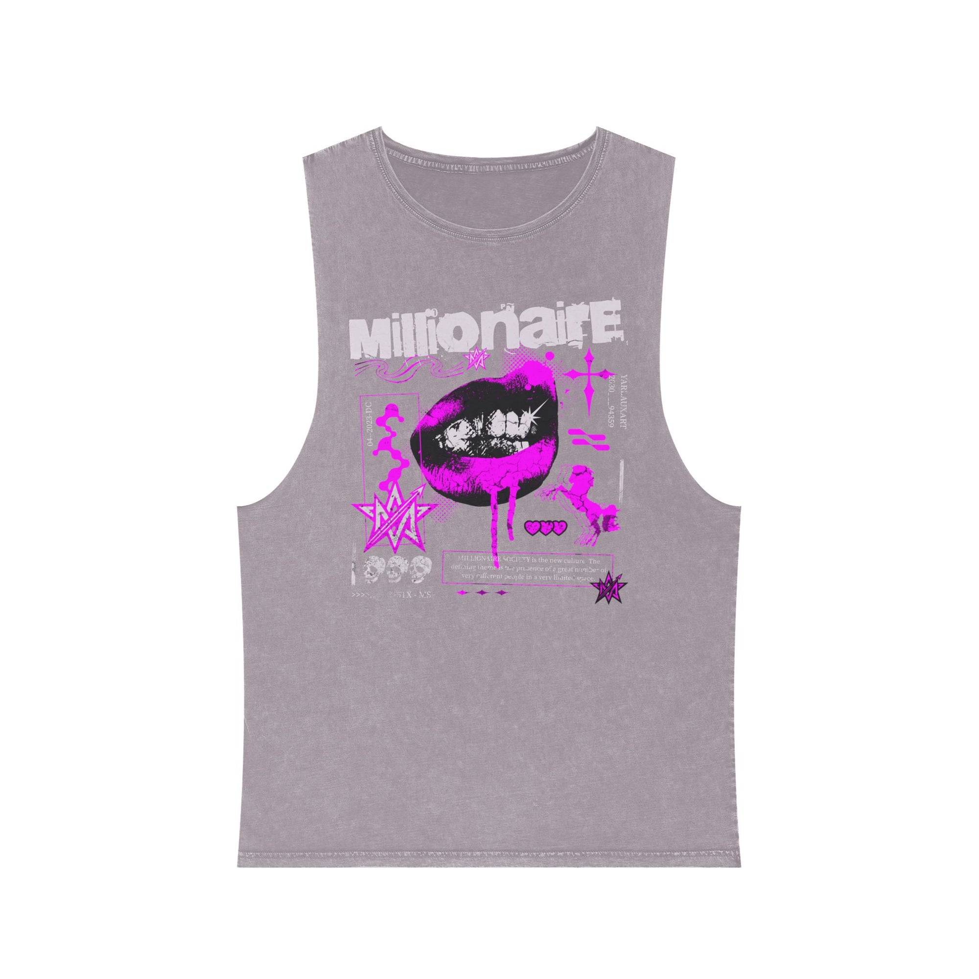 'Millionaire' Unisex Stonewash Tank Top