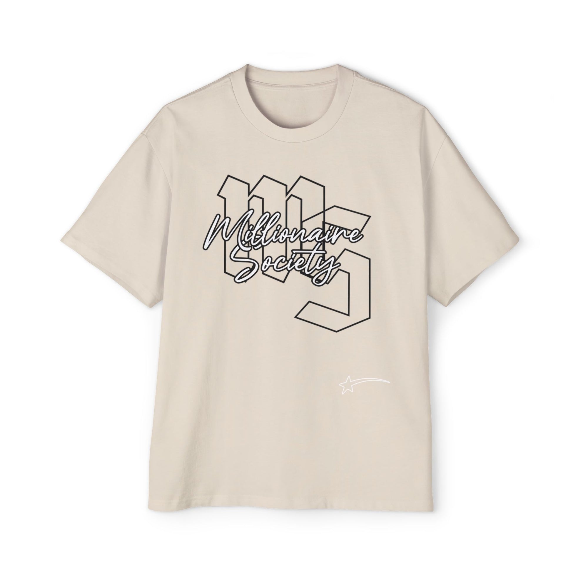 Men's Oversized Tee - Millionaire Society Graphic Shirt