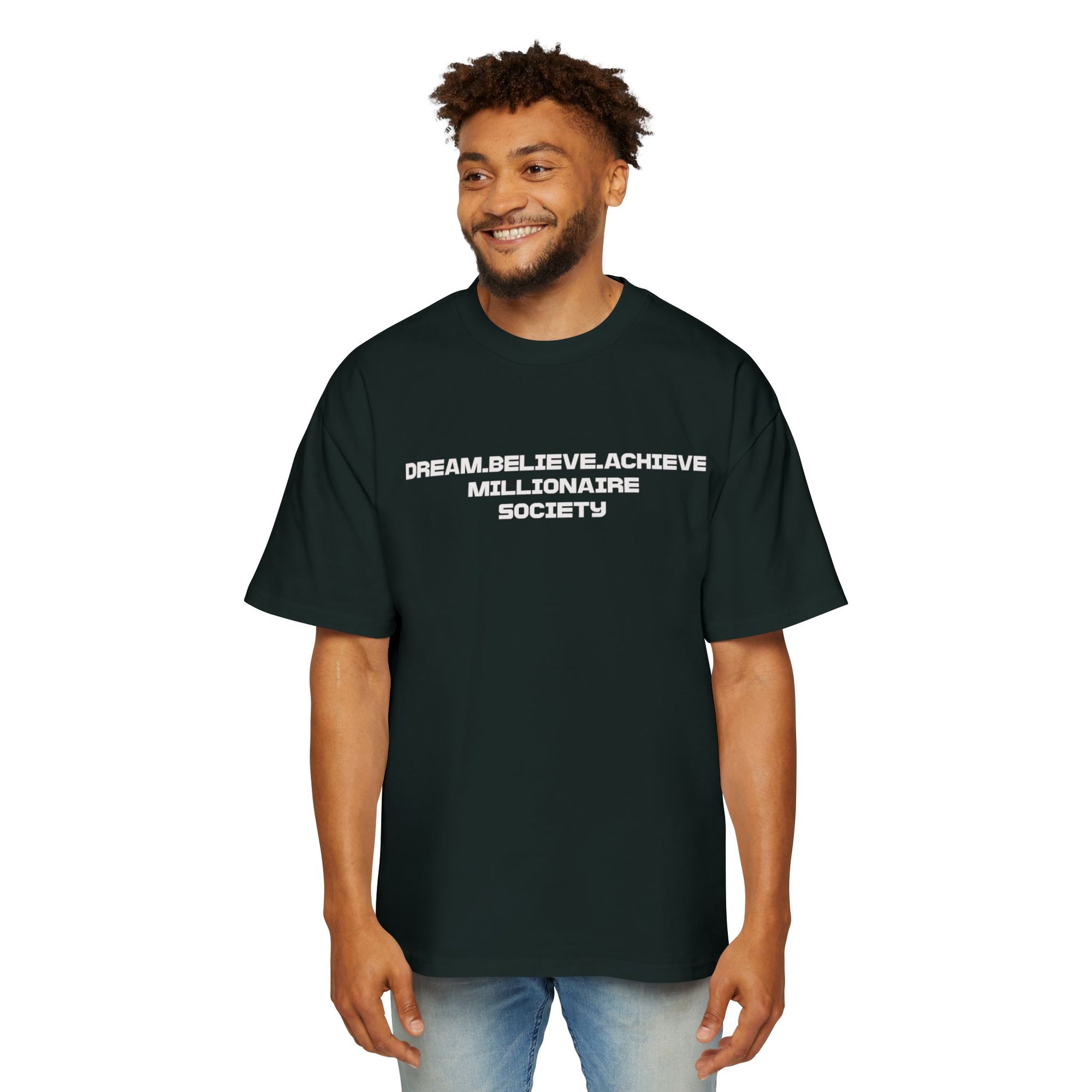 Dream Big Oversized Tee - Millionaire Society Graphic T-Shirt