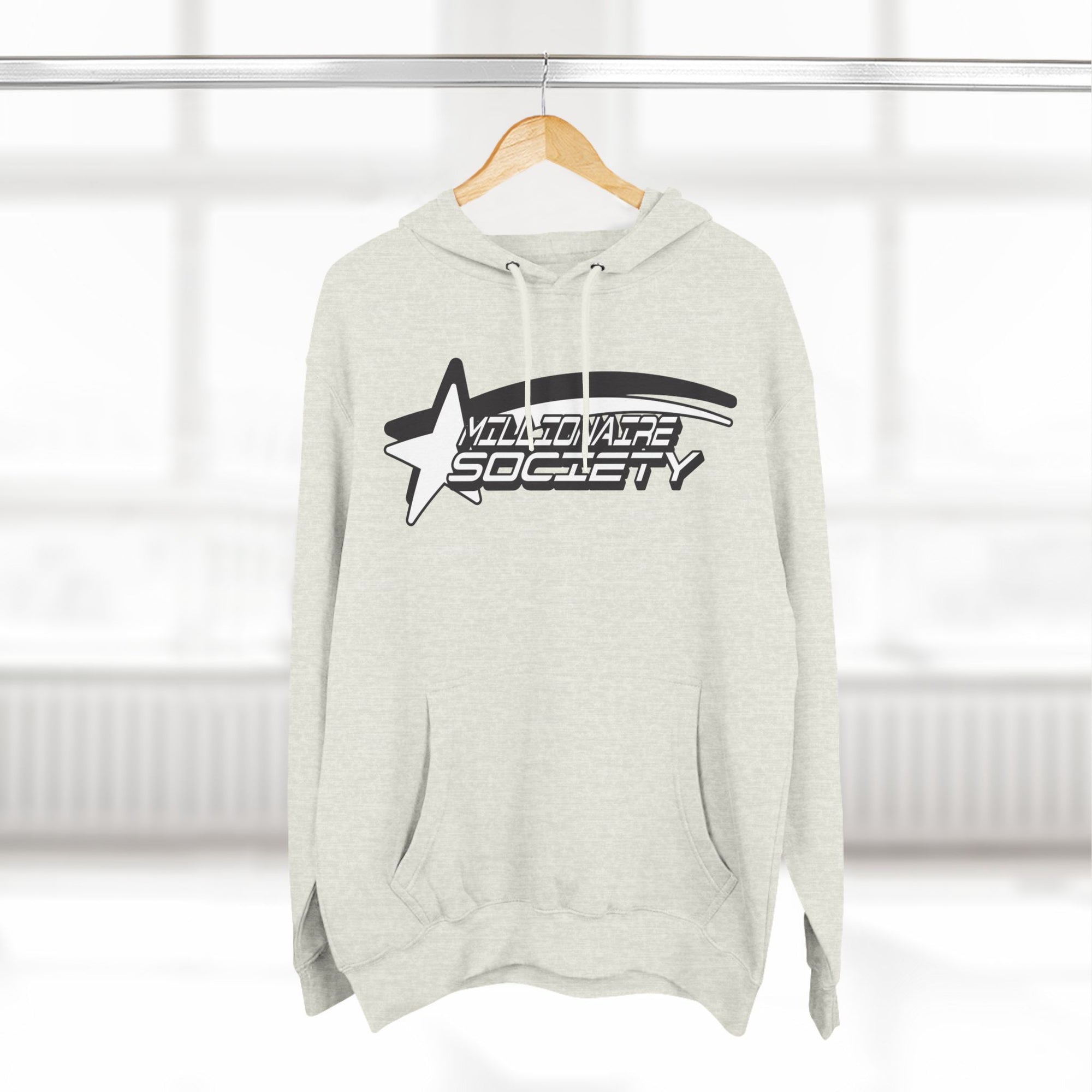MILLIONAIRE Three-Panel Fleece Hoodie