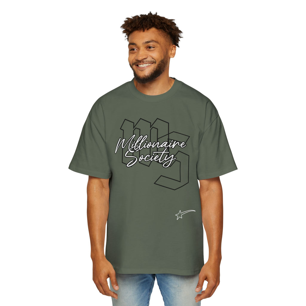 Men's Oversized Tee - Millionaire Society Graphic Shirt