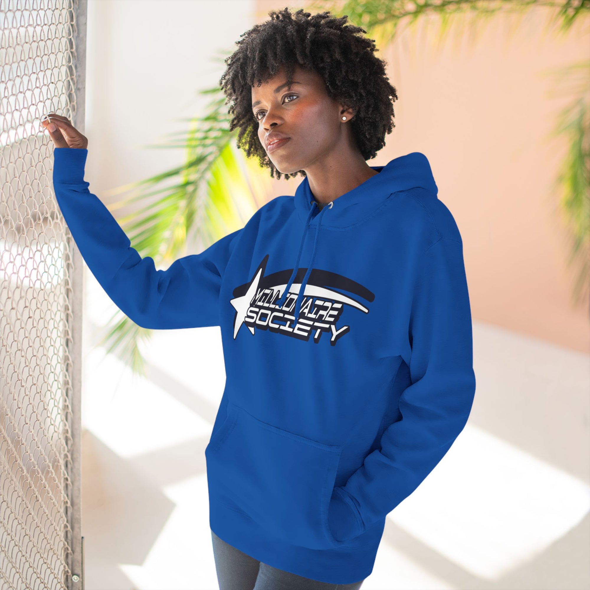 MILLIONAIRE Three-Panel Fleece Hoodie