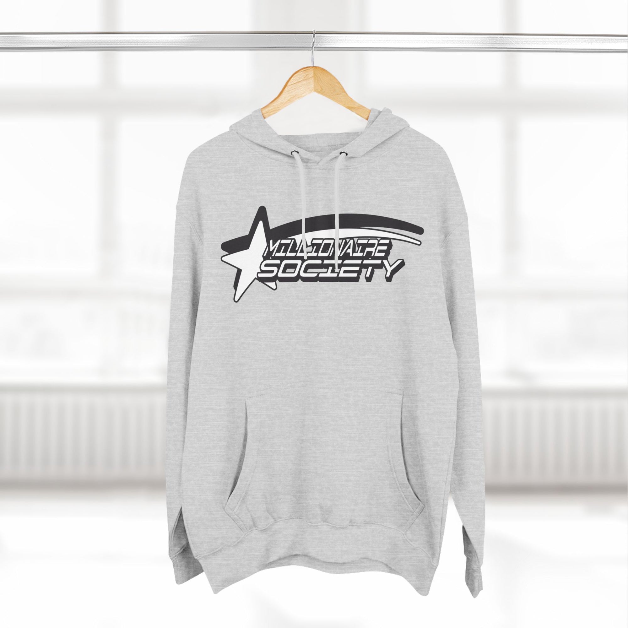 MILLIONAIRE Three-Panel Fleece Hoodie
