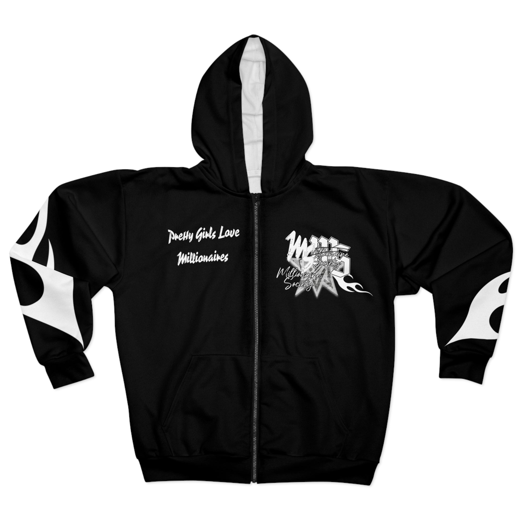 Pretty Girls Love Millionaires Unisex Zip Hoodie