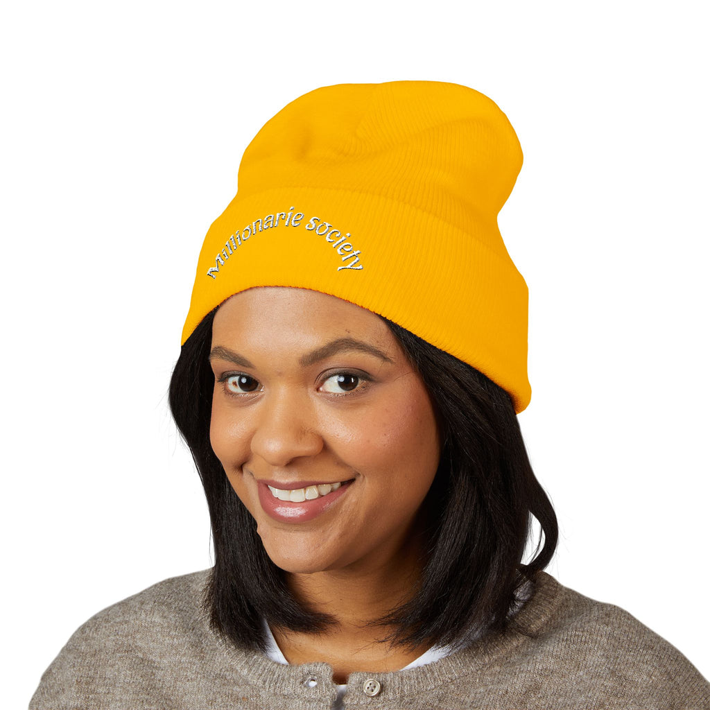 Embroidered Cuffed Beanie