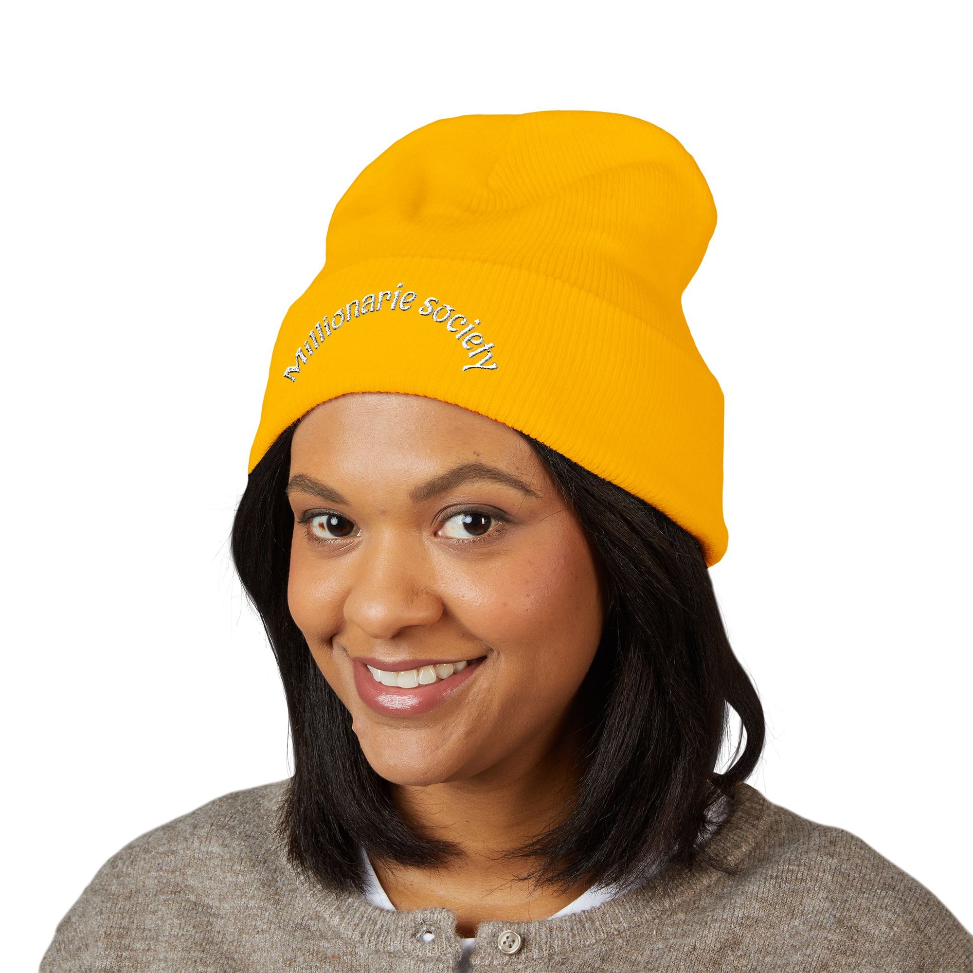 Embroidered Cuffed Beanie