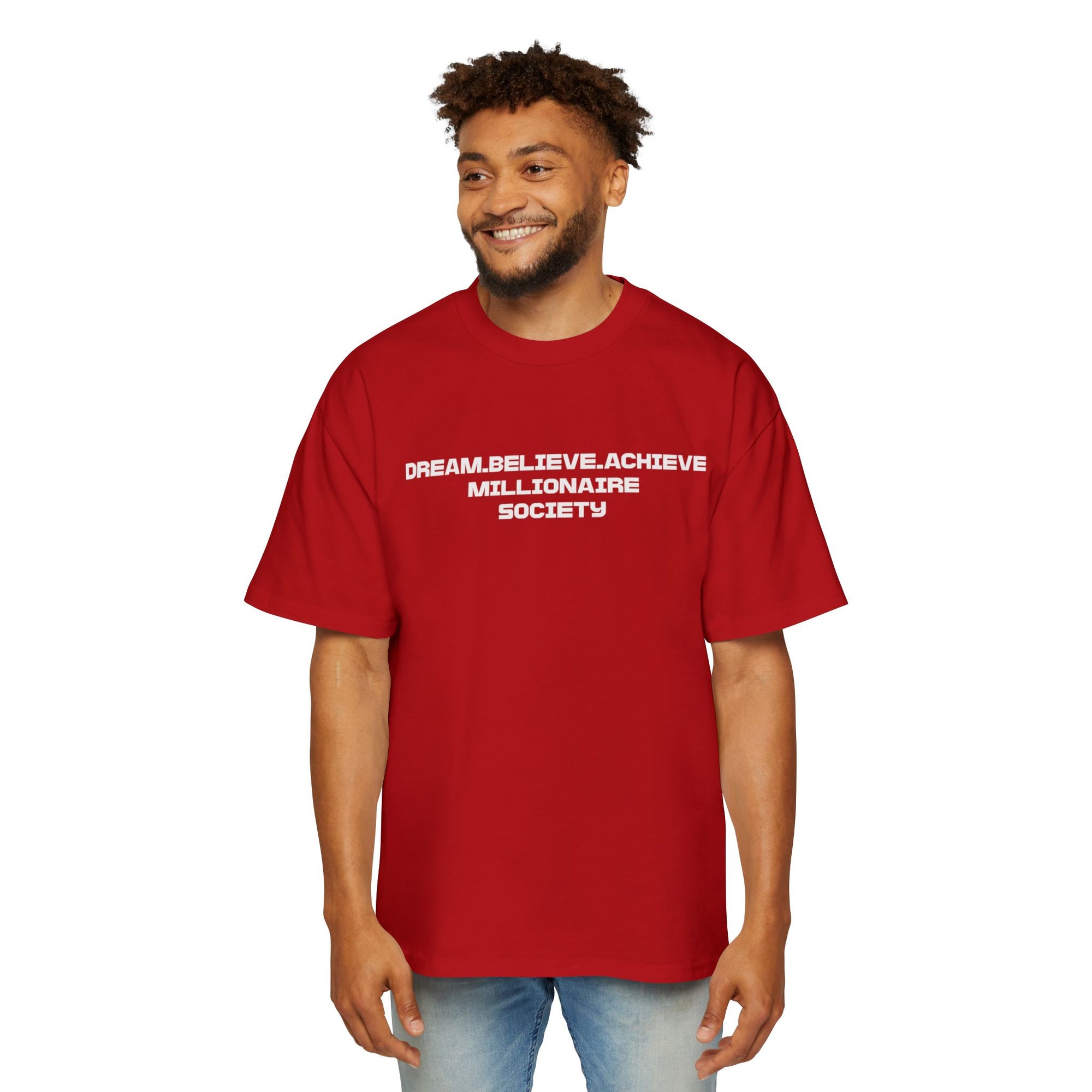 Dream Big Oversized Tee - Millionaire Society Graphic T-Shirt