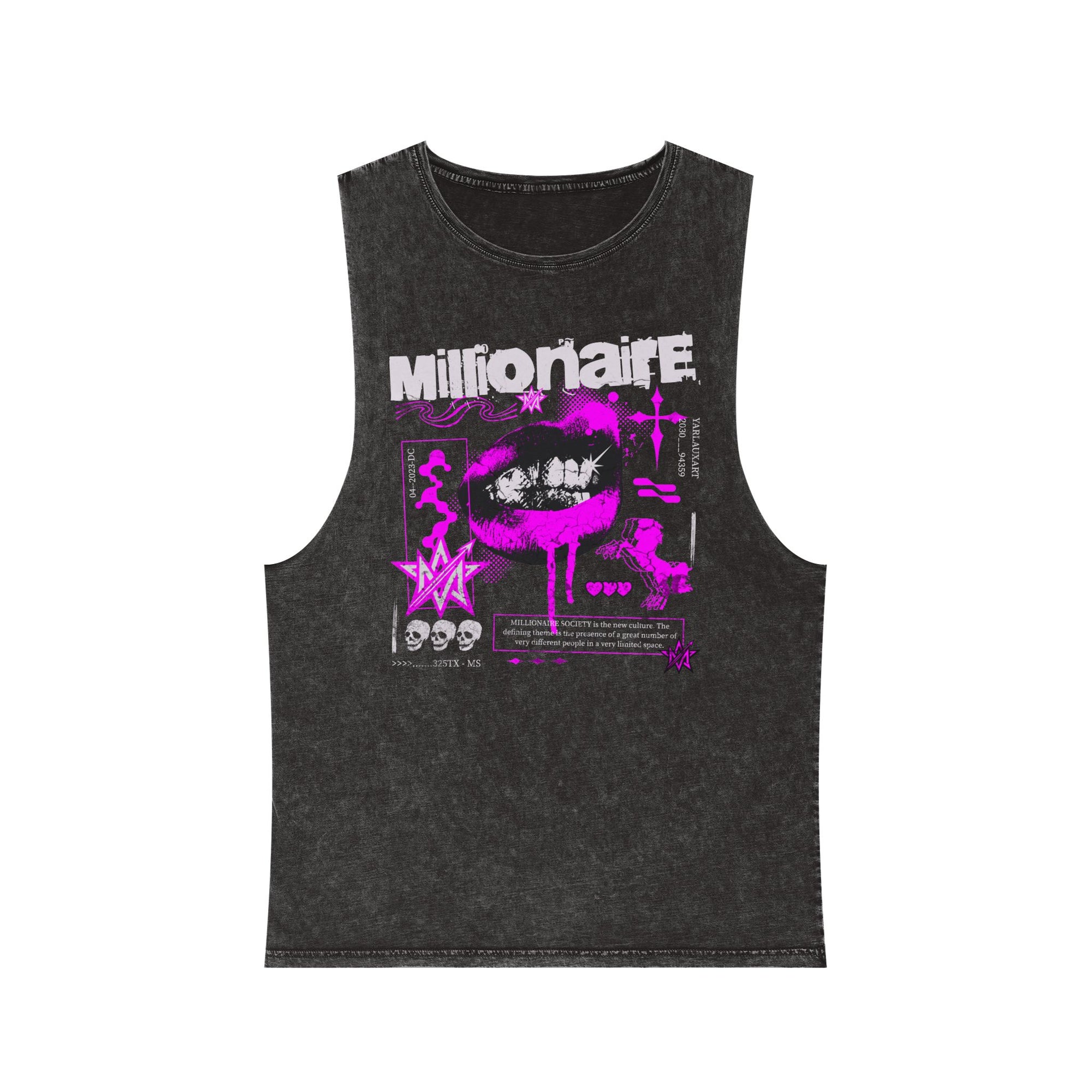 'Millionaire' Unisex Stonewash Tank Top