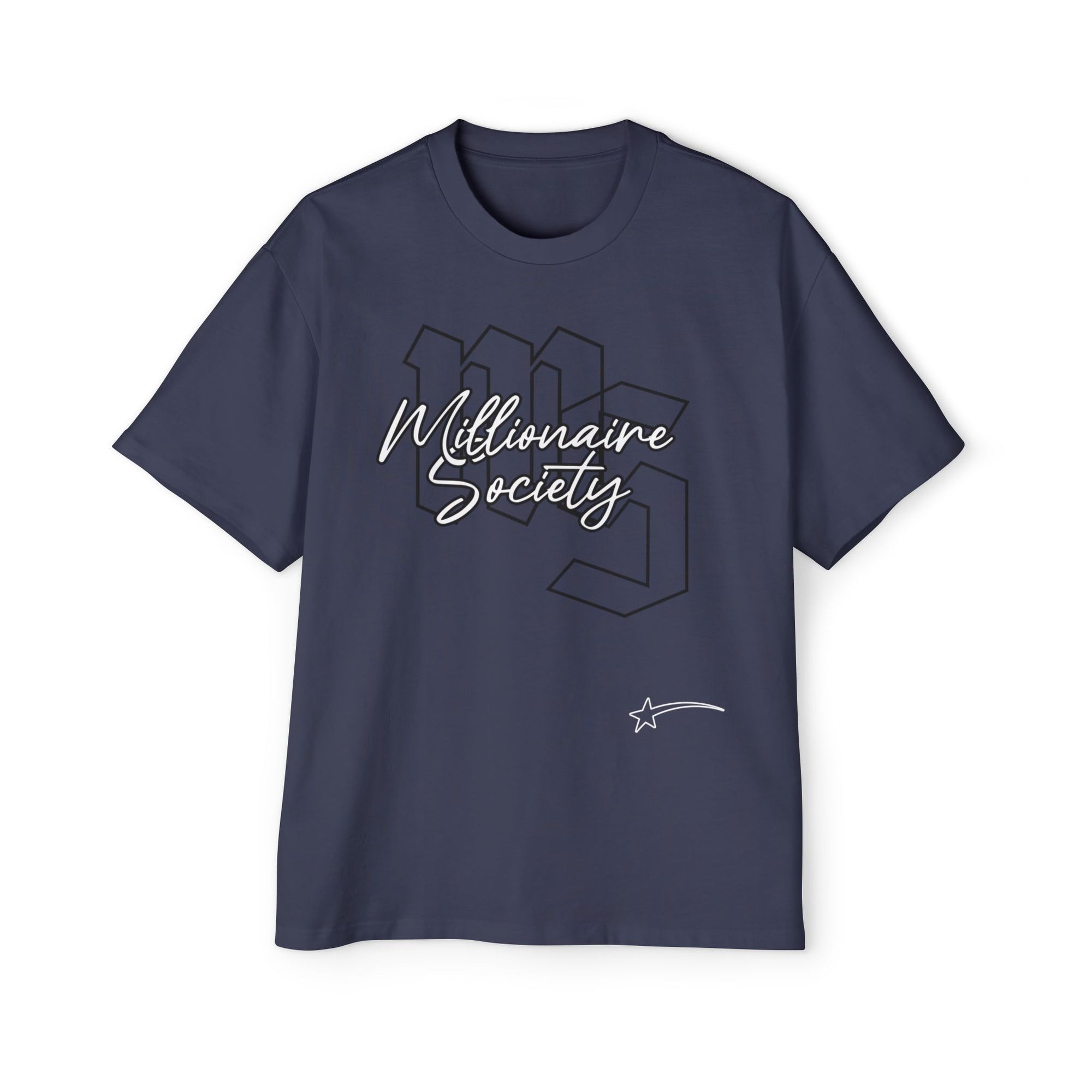 Men's Oversized Tee - Millionaire Society Graphic Shirt