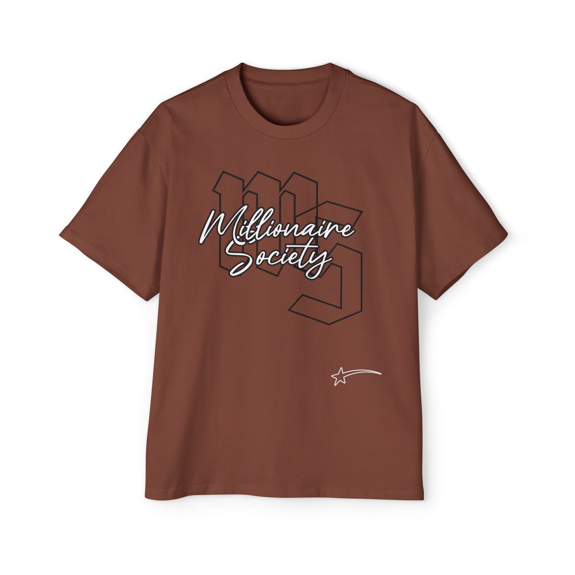 Men's Oversized Tee - Millionaire Society Graphic Shirt