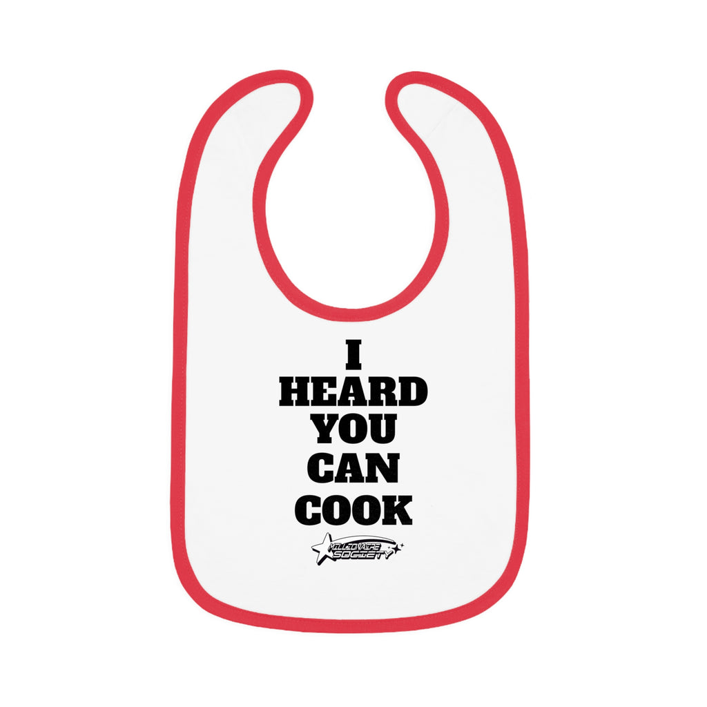Baby Contrast Trim Jersey Bib