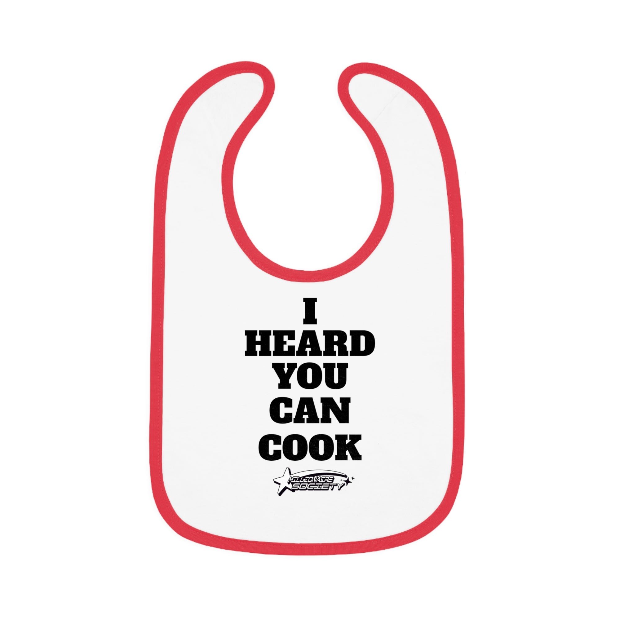 Baby Contrast Trim Jersey Bib