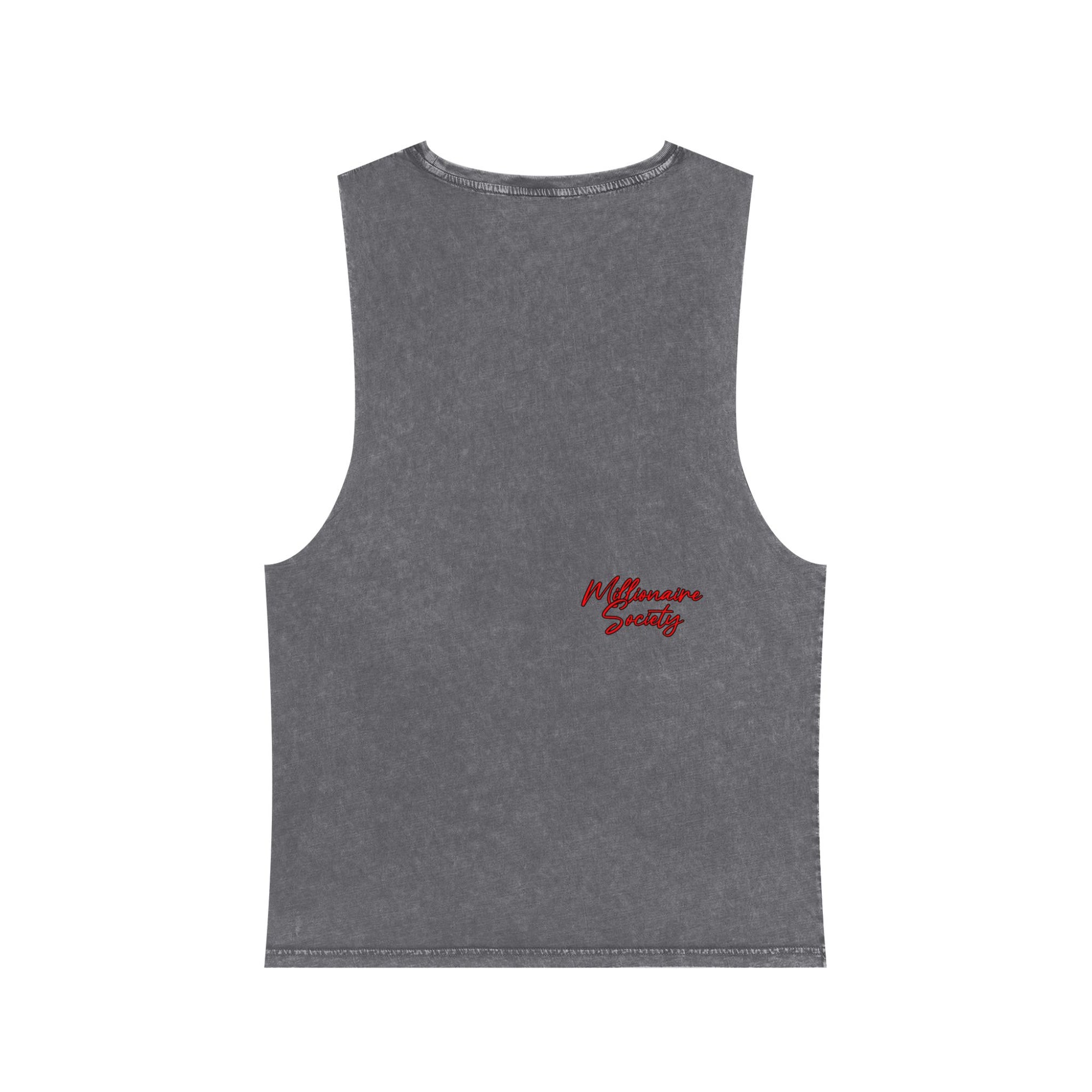 Unisex Stonewash Tank Top with Skull Design, Ride or Die Apparel, Edgy Summer Wear, Gift for Motorcycle Lovers, Vintage Style Gym Top