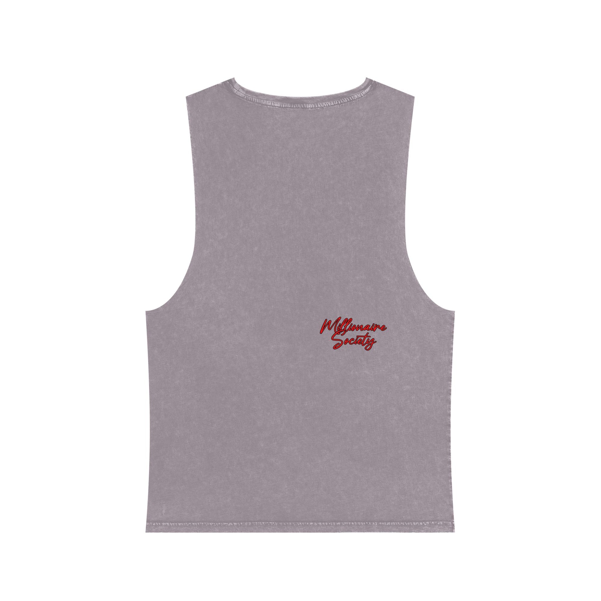 Unisex Stonewash Tank Top with Skull Design, Ride or Die Apparel, Edgy Summer Wear, Gift for Motorcycle Lovers, Vintage Style Gym Top