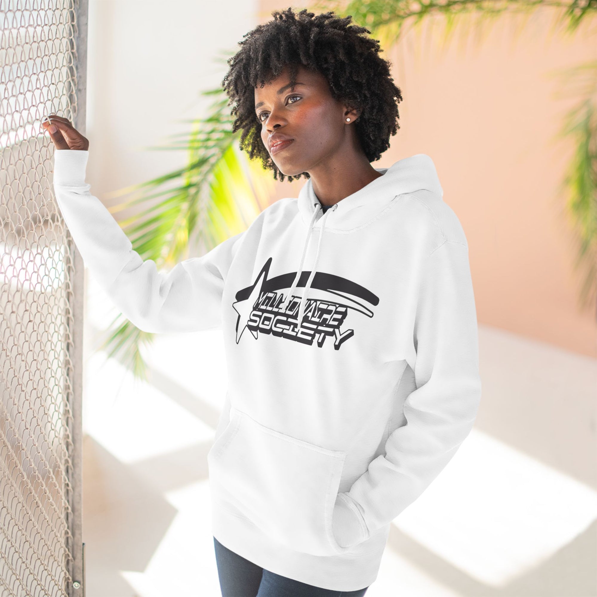 MILLIONAIRE Three-Panel Fleece Hoodie