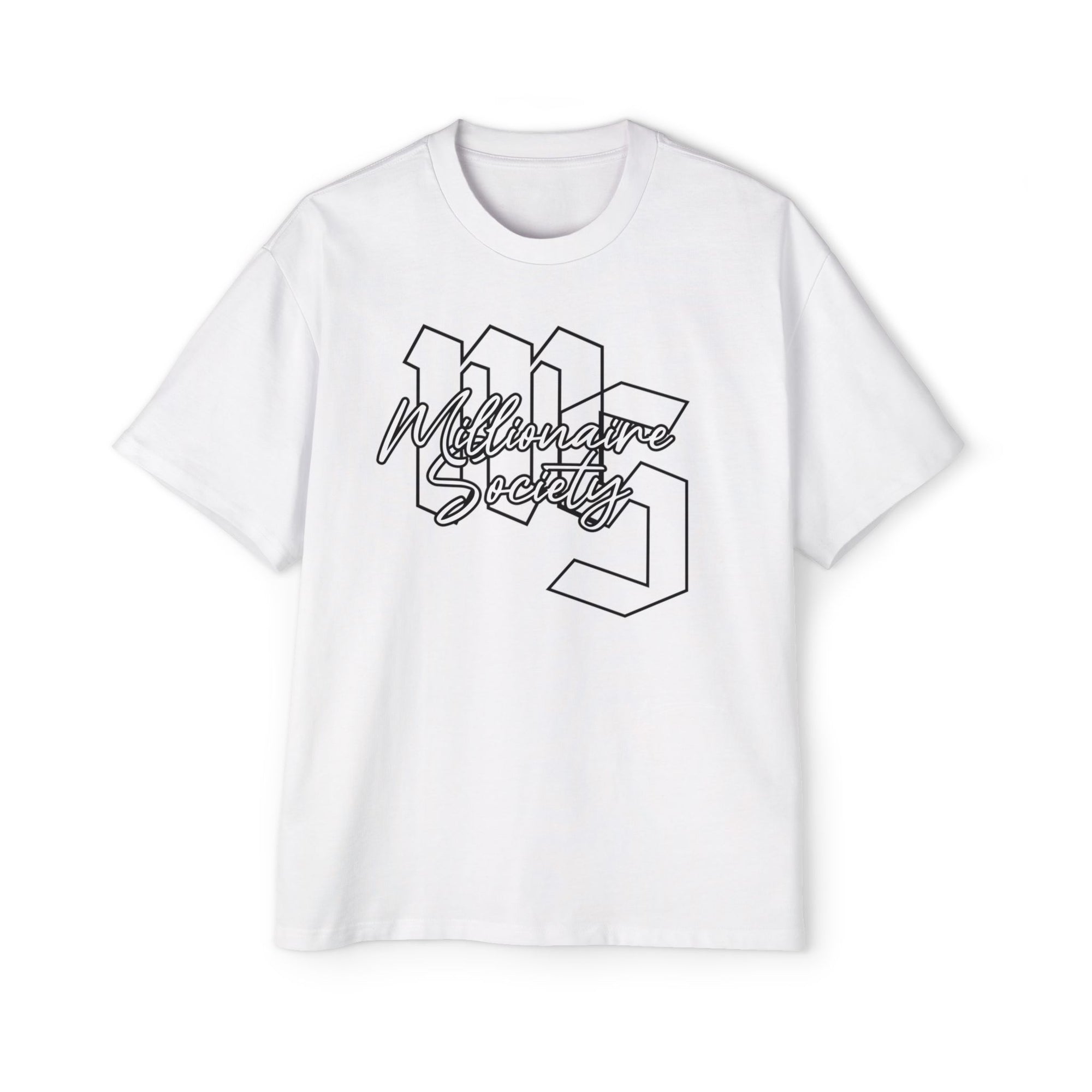 Men's Oversized Tee - Millionaire Society Graphic Shirt