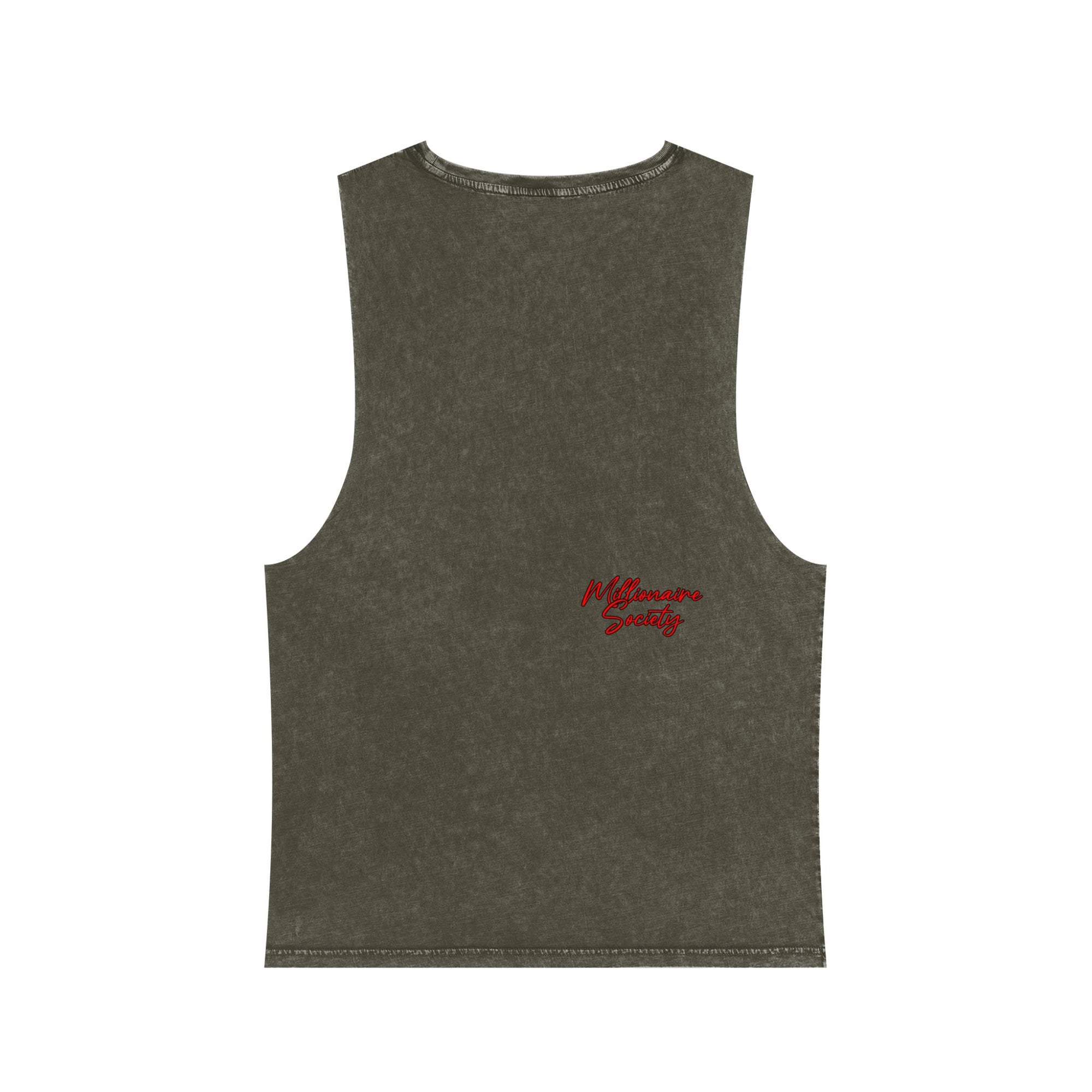 Unisex Stonewash Tank Top with Skull Design, Ride or Die Apparel, Edgy Summer Wear, Gift for Motorcycle Lovers, Vintage Style Gym Top