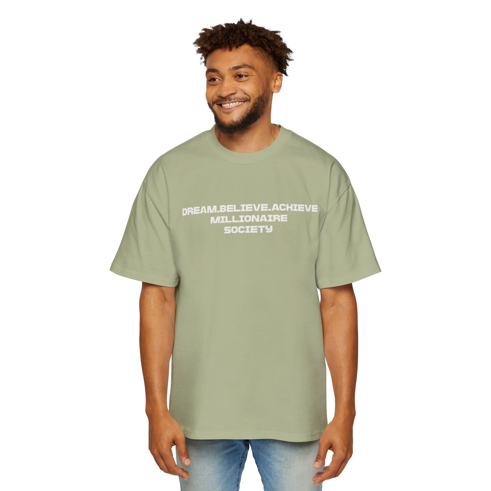 Dream Big Oversized Tee - Millionaire Society Graphic T-Shirt