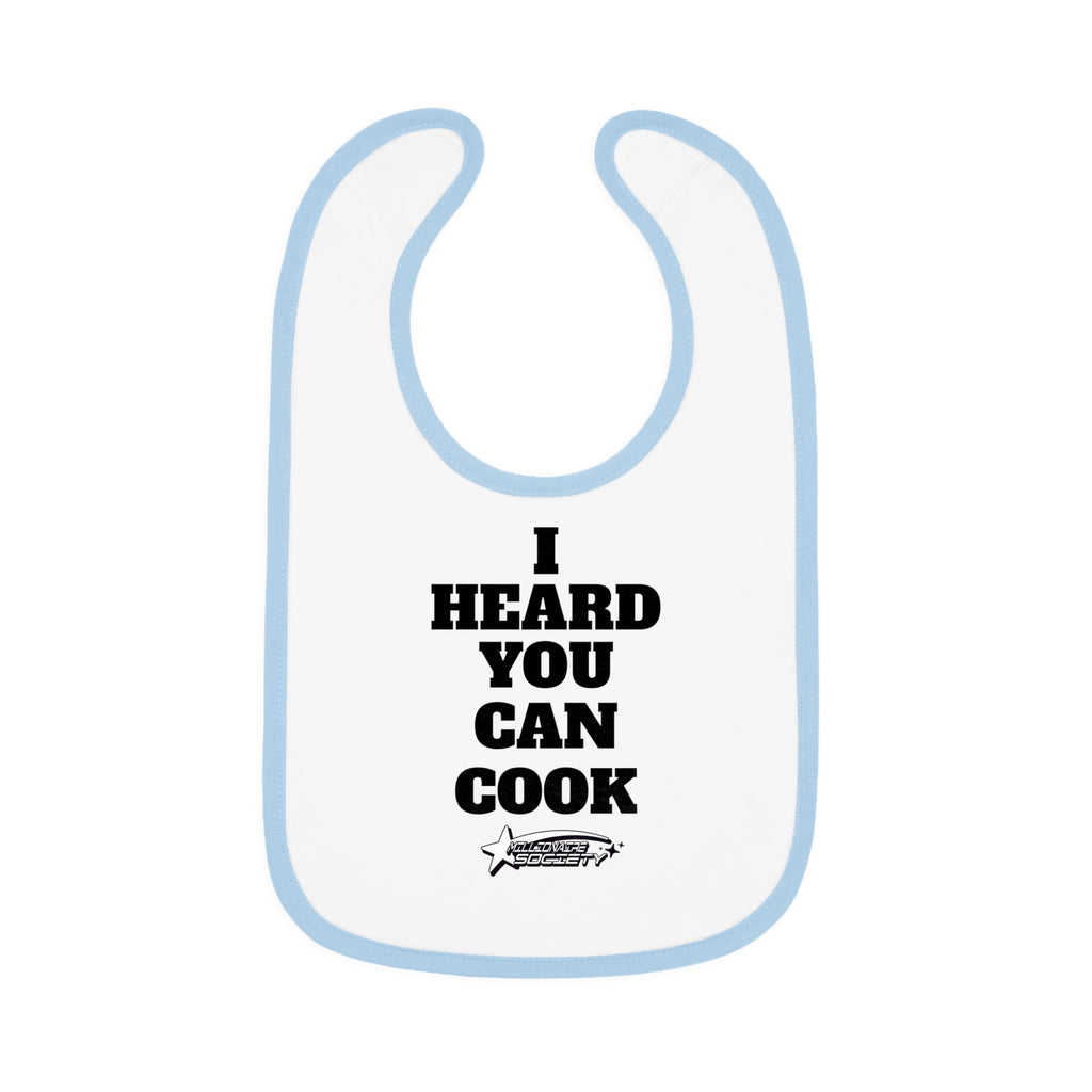 Baby Contrast Trim Jersey Bib