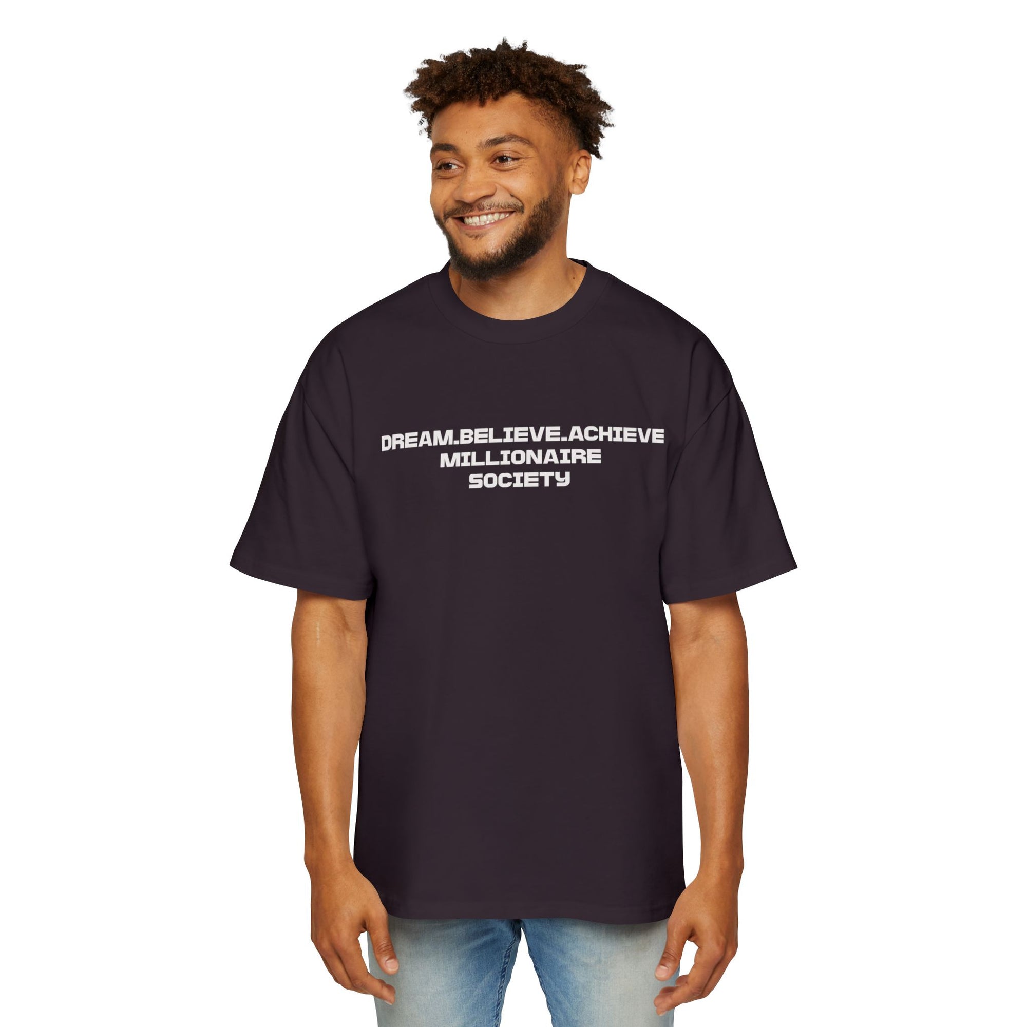 Dream Big Oversized Tee - Millionaire Society Graphic T-Shirt