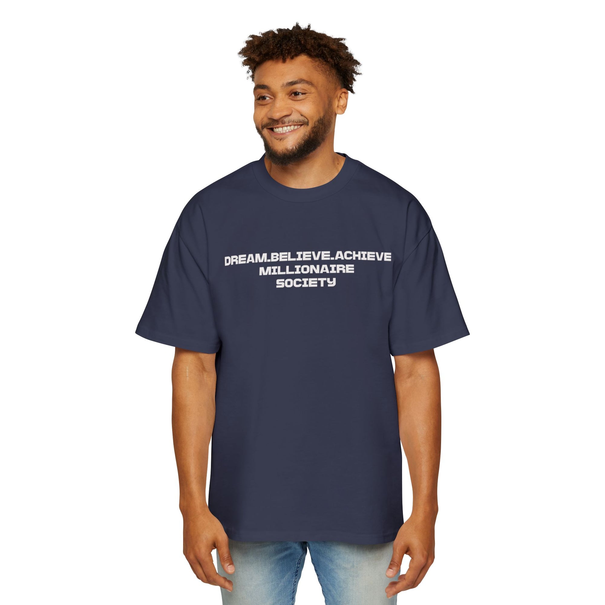 Dream Big Oversized Tee - Millionaire Society Graphic T-Shirt