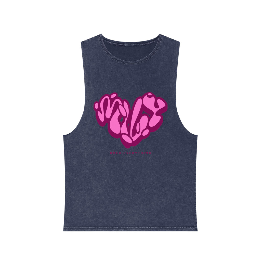 LOVE Stonewash Tank Top