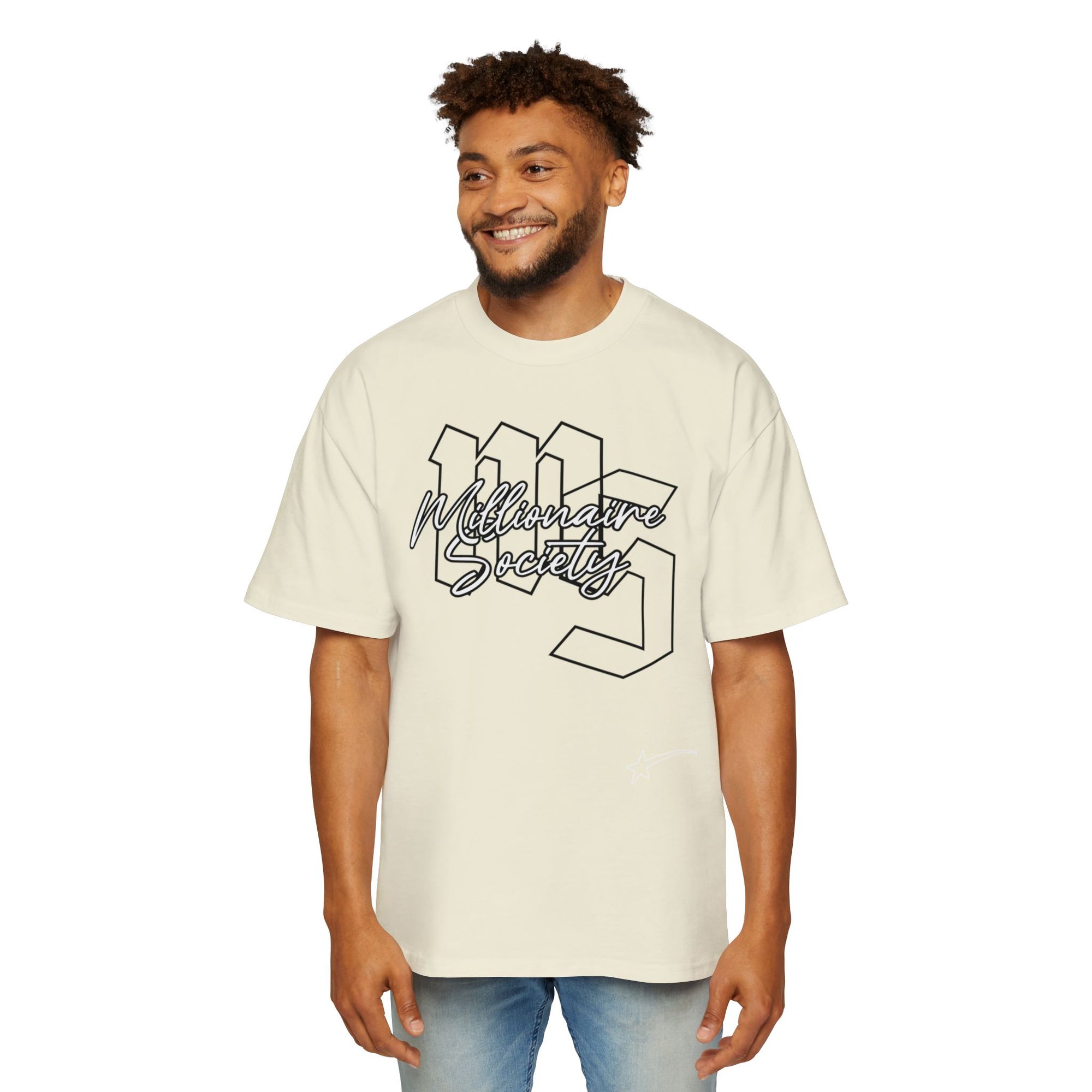 Men's Oversized Tee - Millionaire Society Graphic Shirt