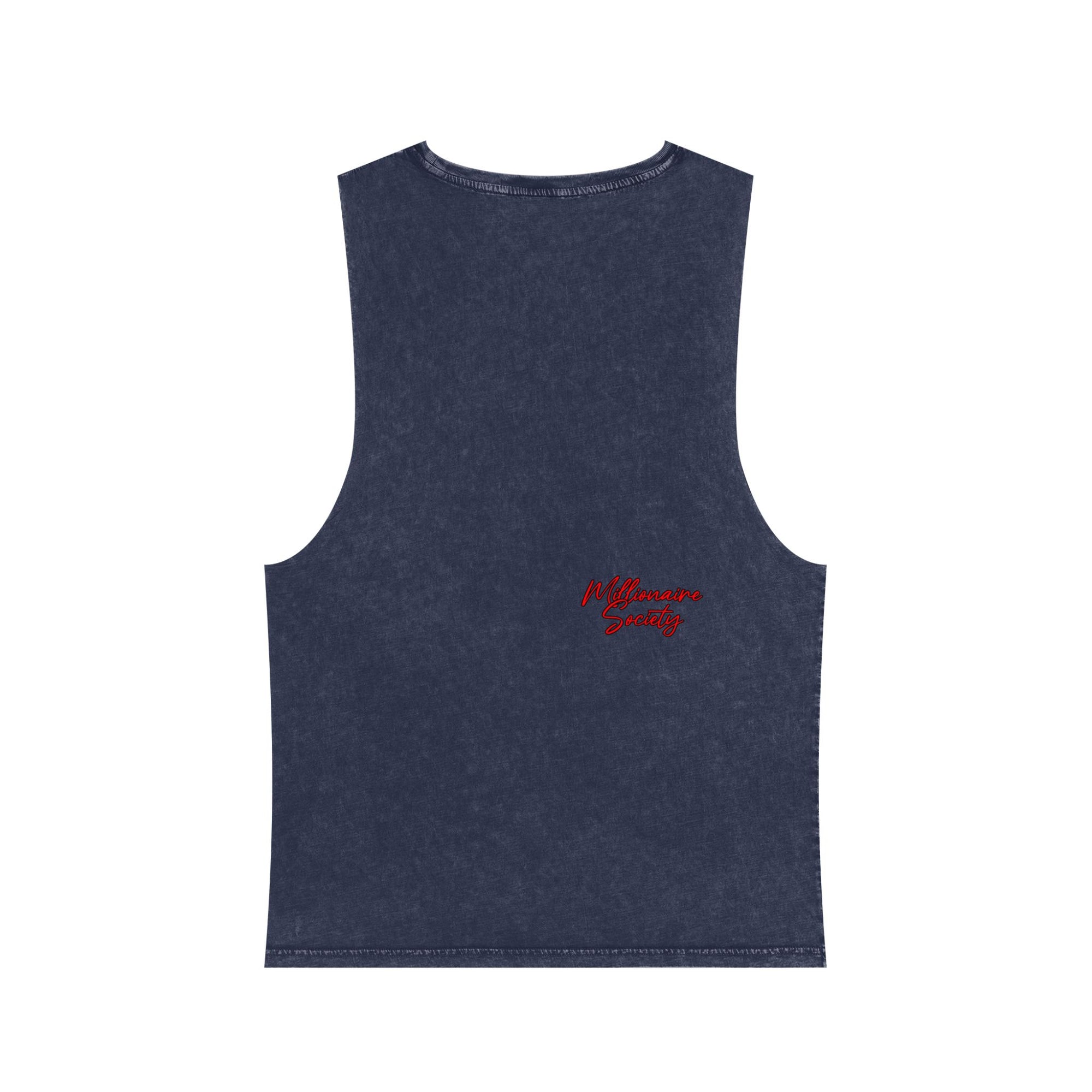 Unisex Stonewash Tank Top with Skull Design, Ride or Die Apparel, Edgy Summer Wear, Gift for Motorcycle Lovers, Vintage Style Gym Top