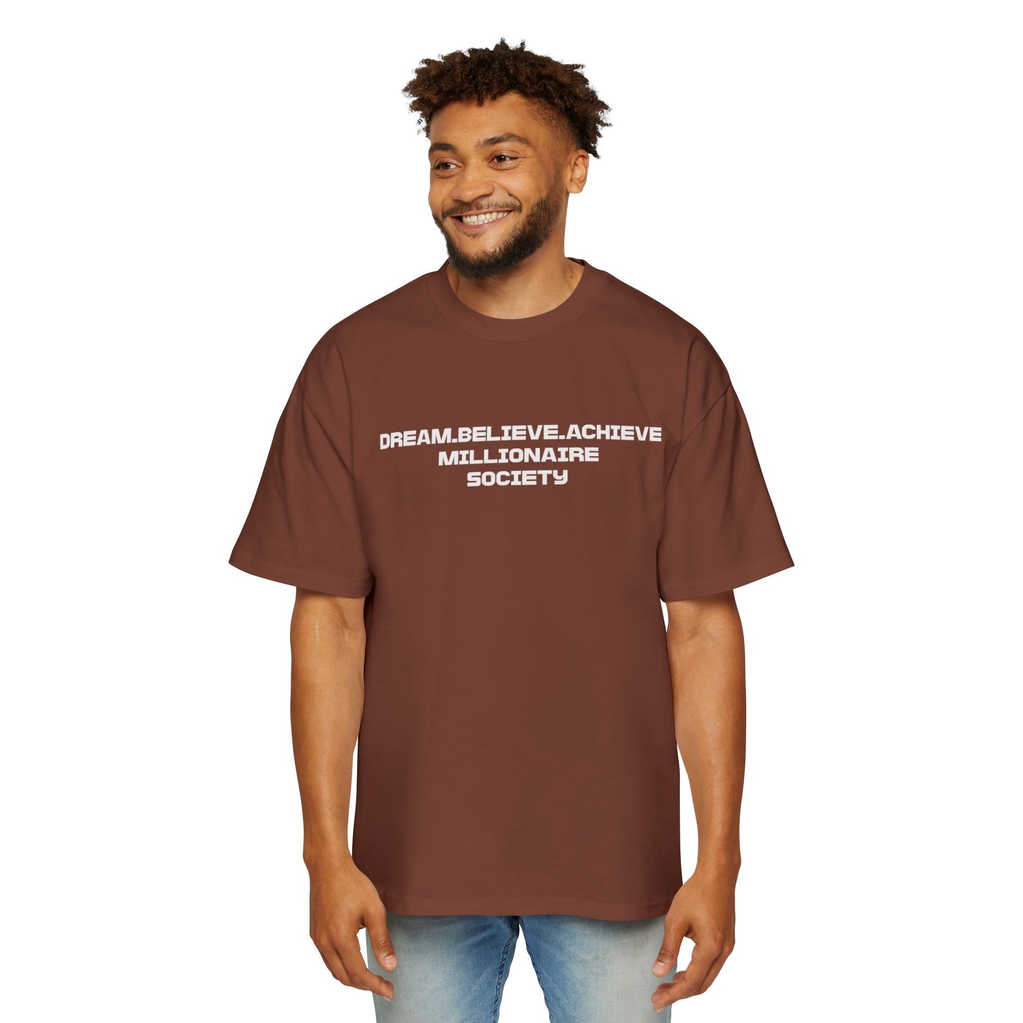 Dream Big Oversized Tee - Millionaire Society Graphic T-Shirt
