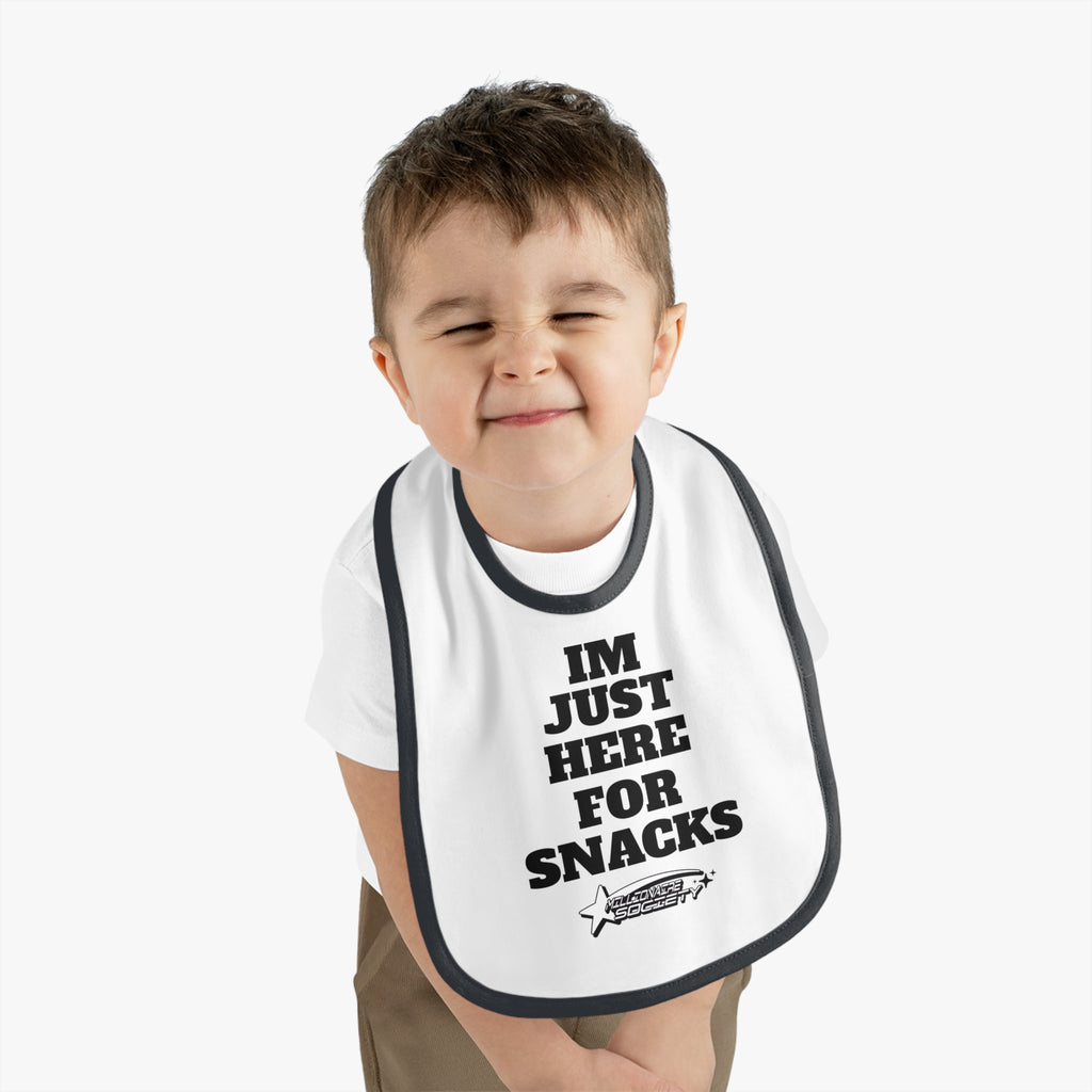 Baby Contrast Trim Jersey Bib