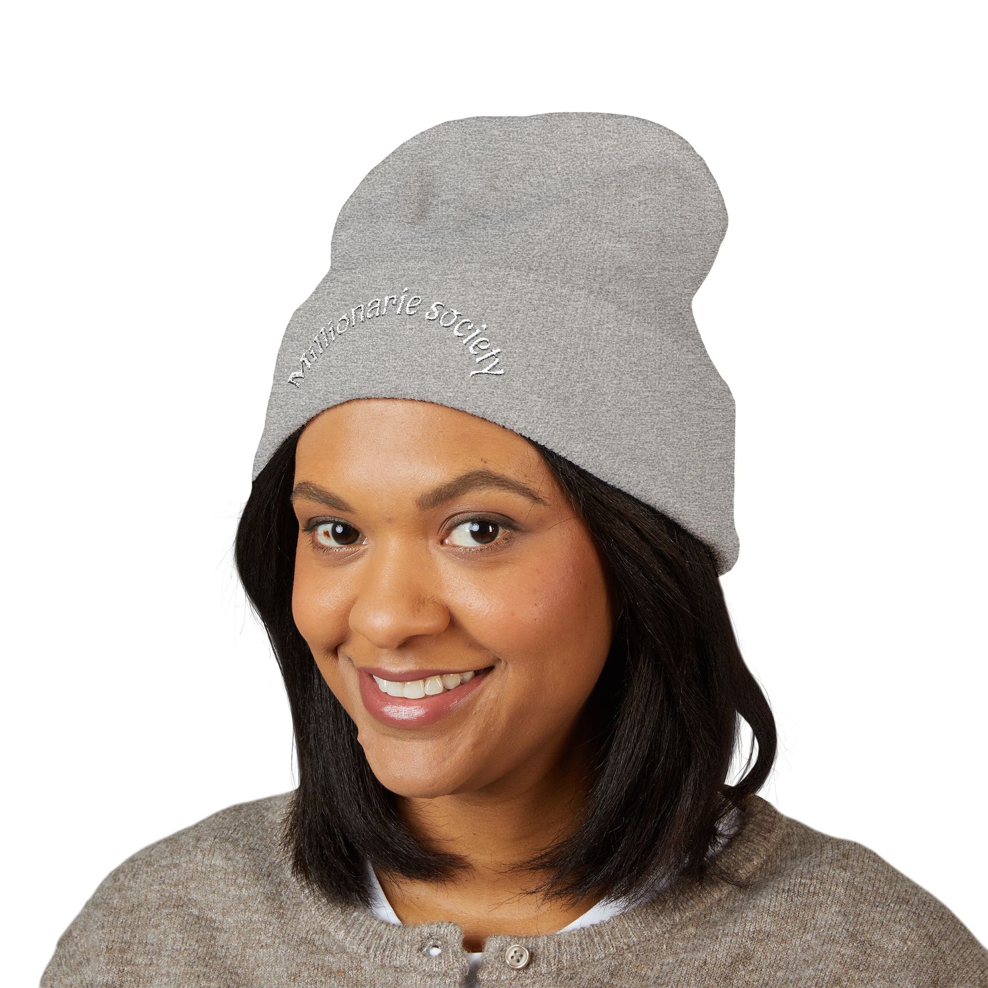 Embroidered Cuffed Beanie
