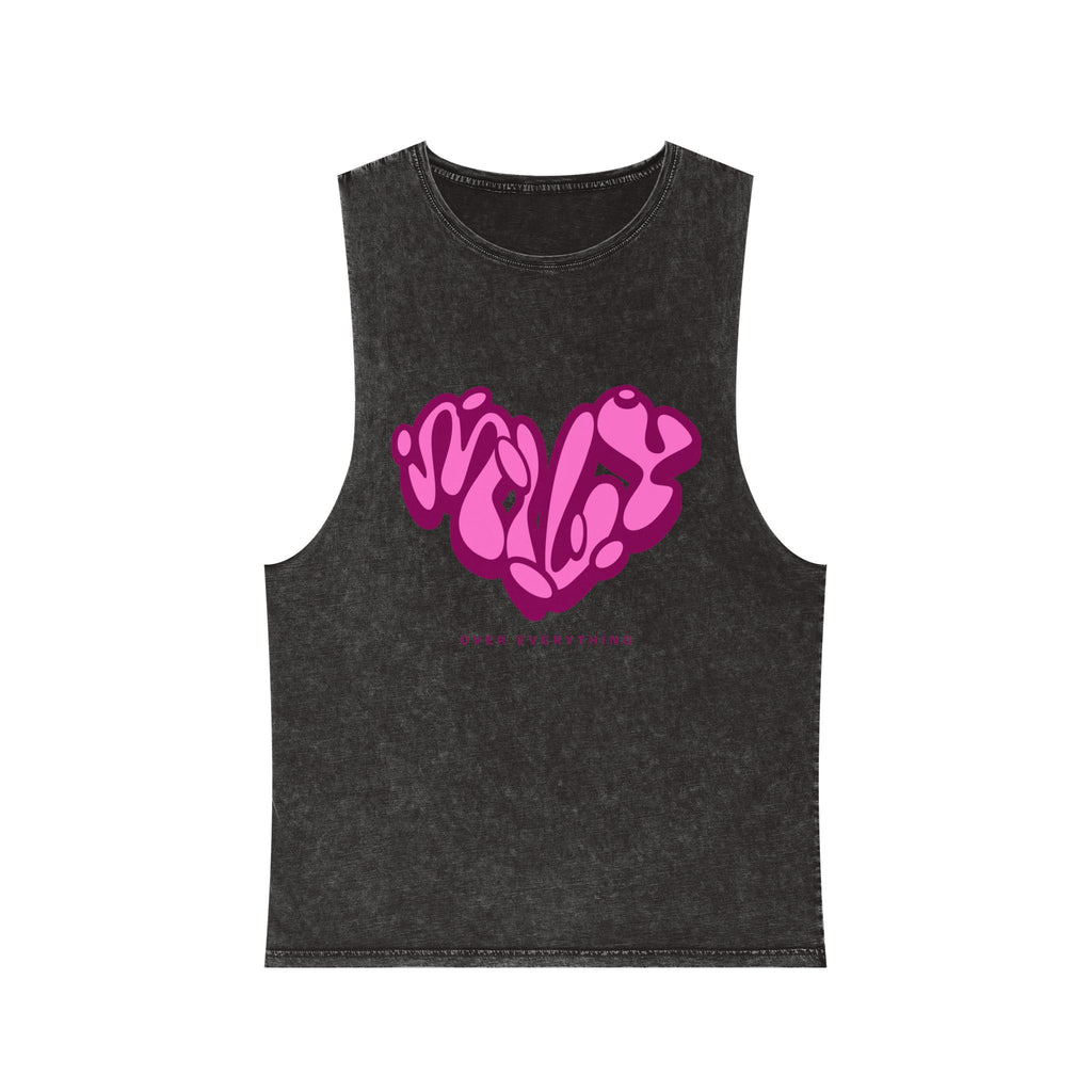 LOVE Stonewash Tank Top
