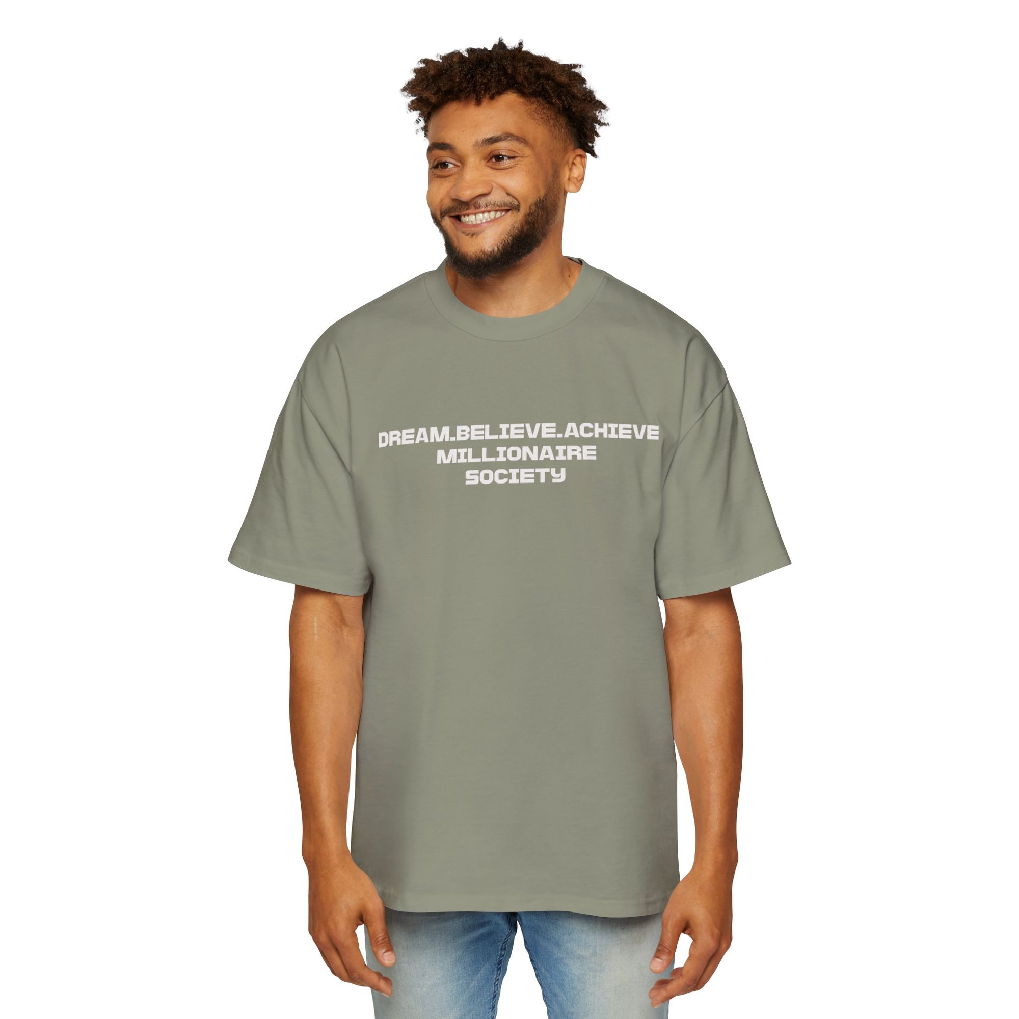 Dream Big Oversized Tee - Millionaire Society Graphic T-Shirt