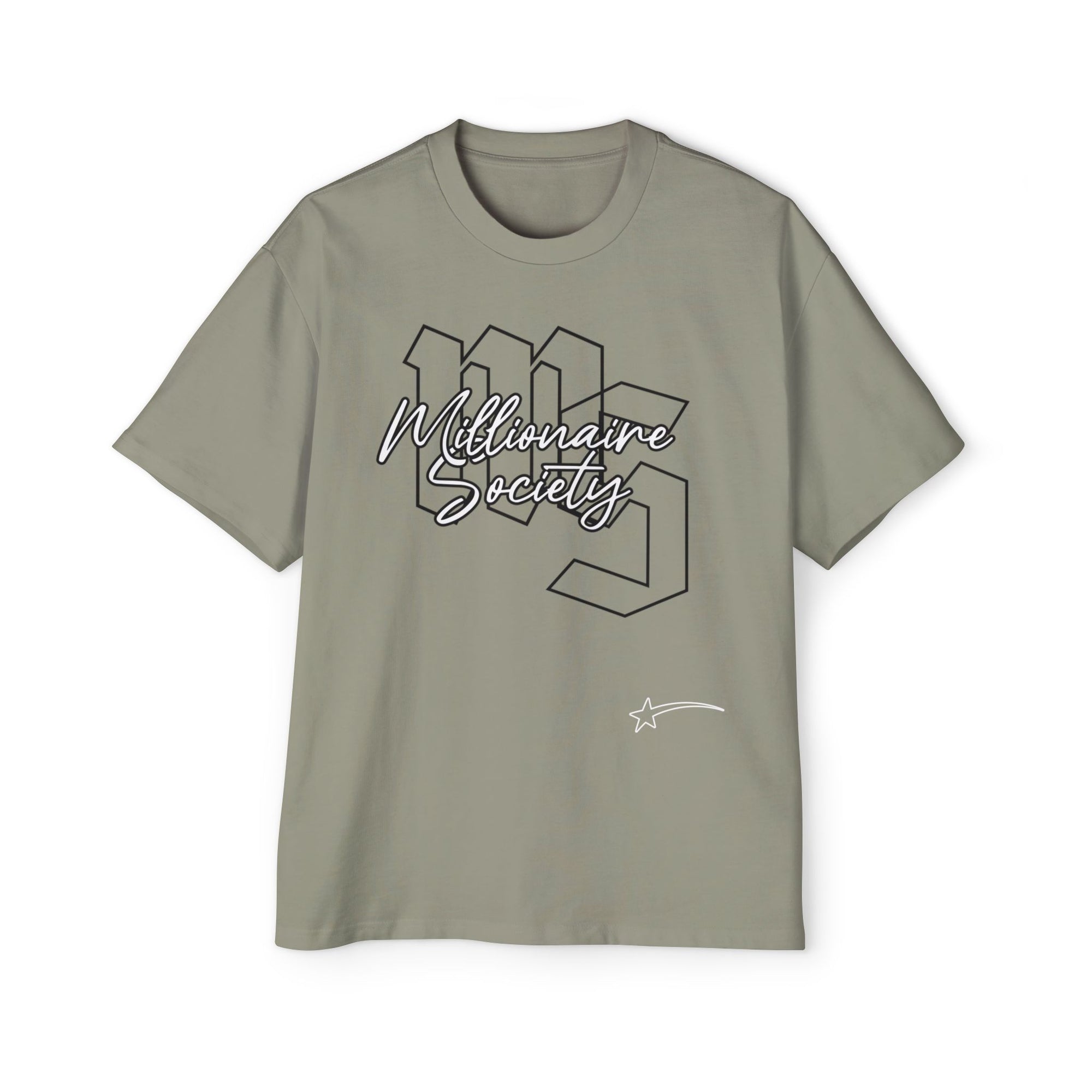 Men's Oversized Tee - Millionaire Society Graphic Shirt