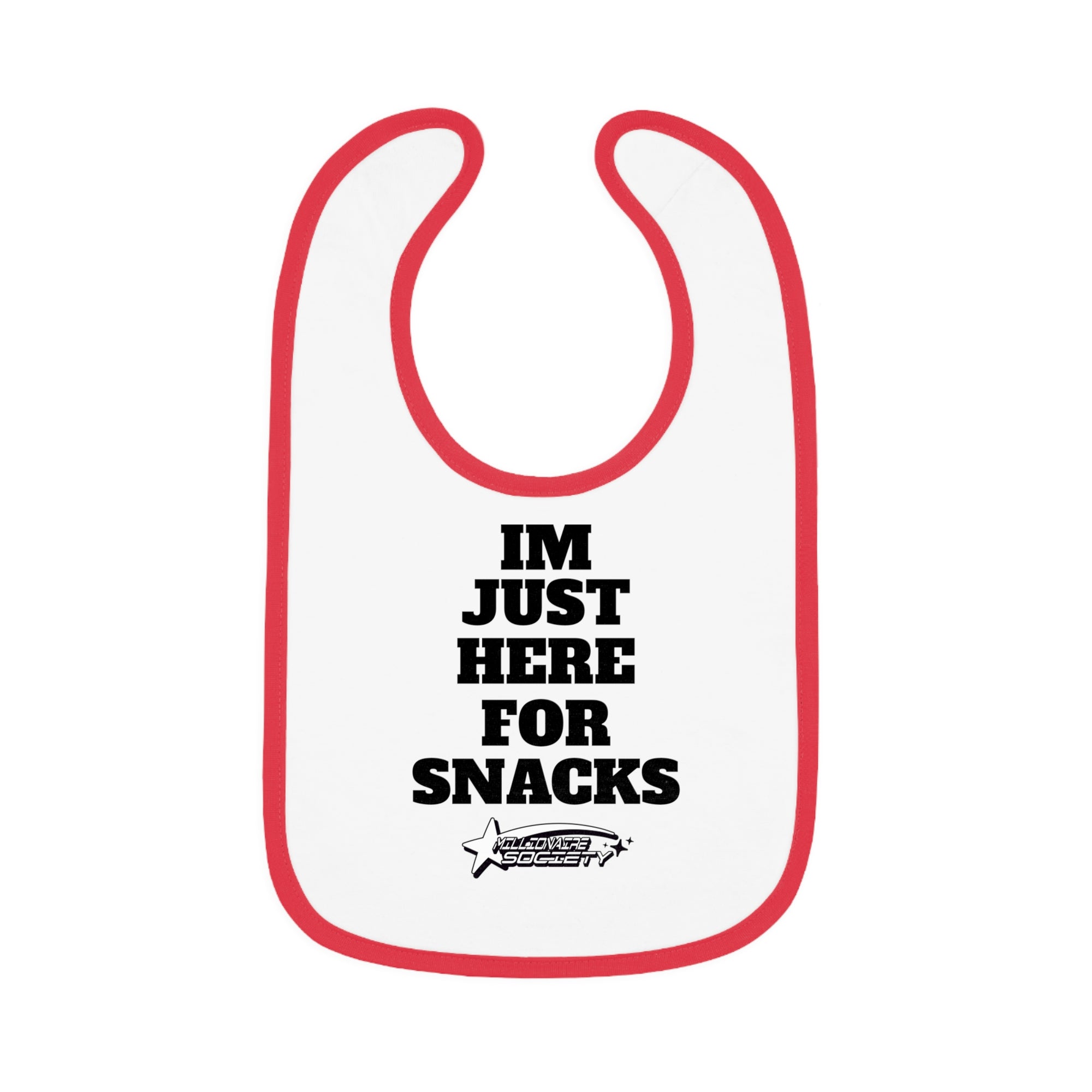 Baby Contrast Trim Jersey Bib