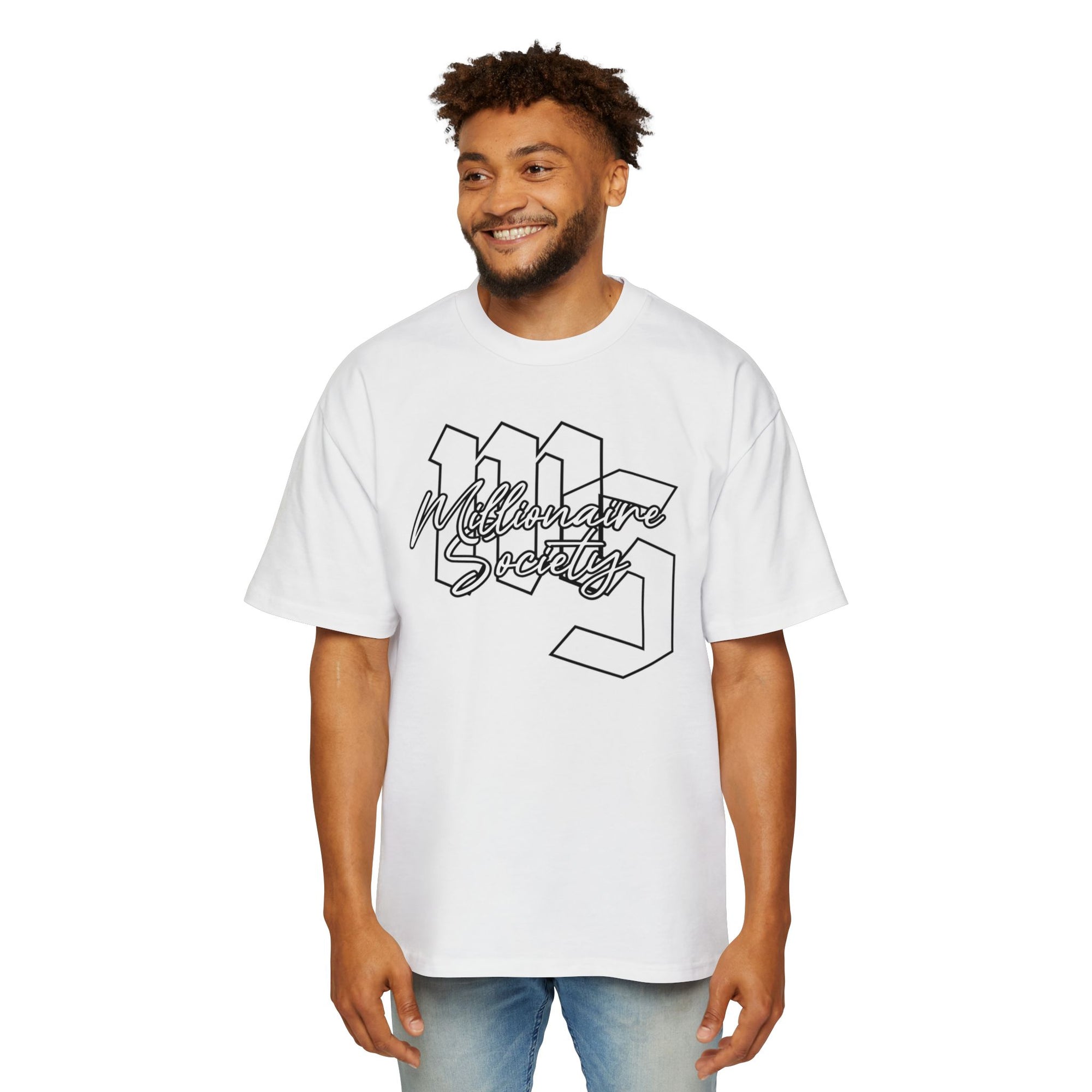 Men's Oversized Tee - Millionaire Society Graphic Shirt