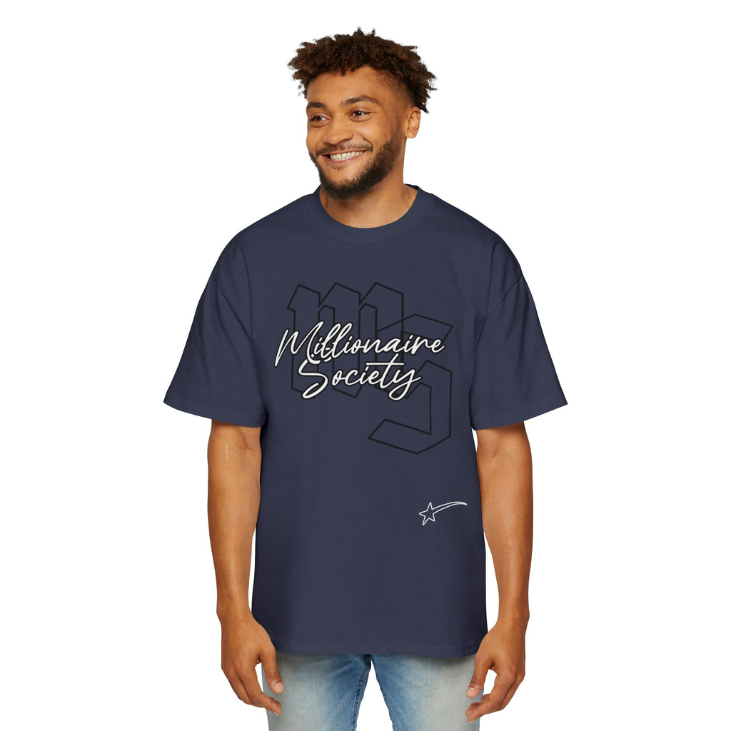 Men's Oversized Tee - Millionaire Society Graphic Shirt