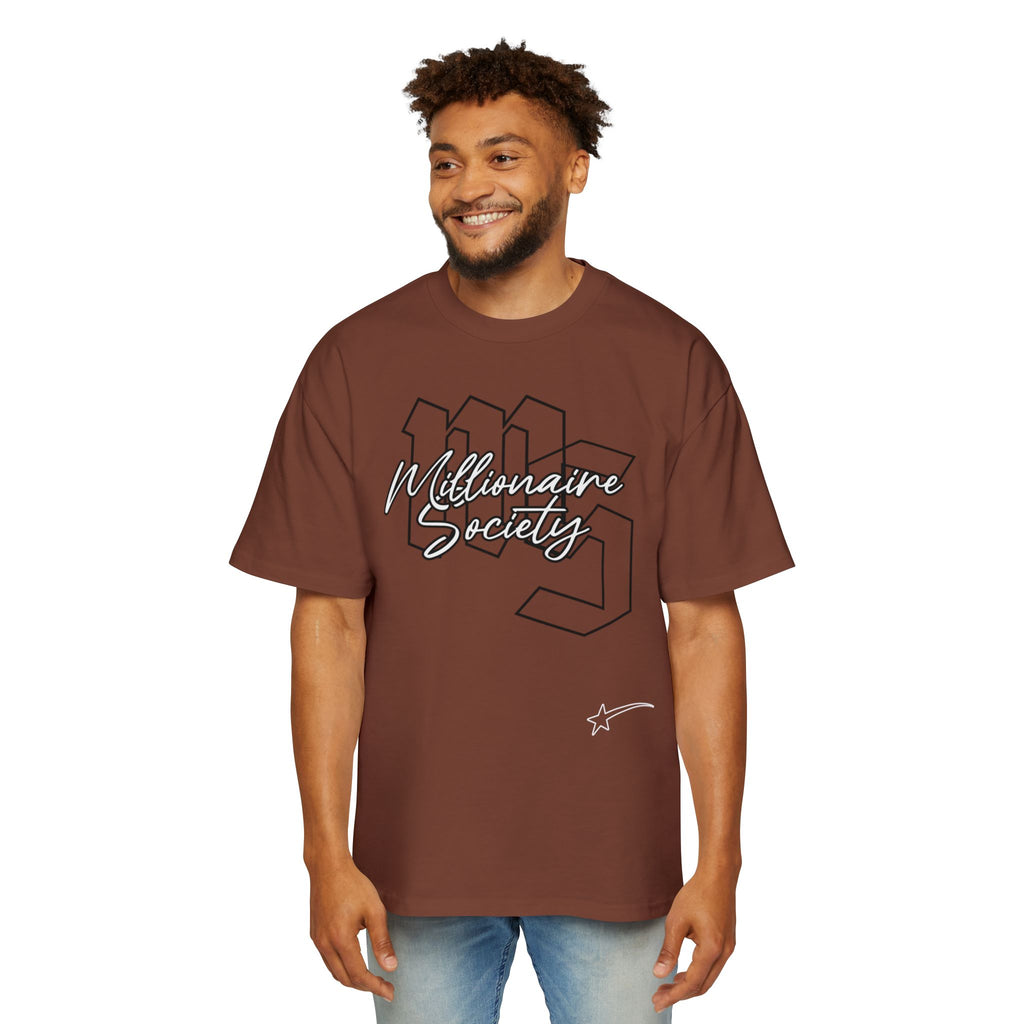 Men's Oversized Tee - Millionaire Society Graphic Shirt