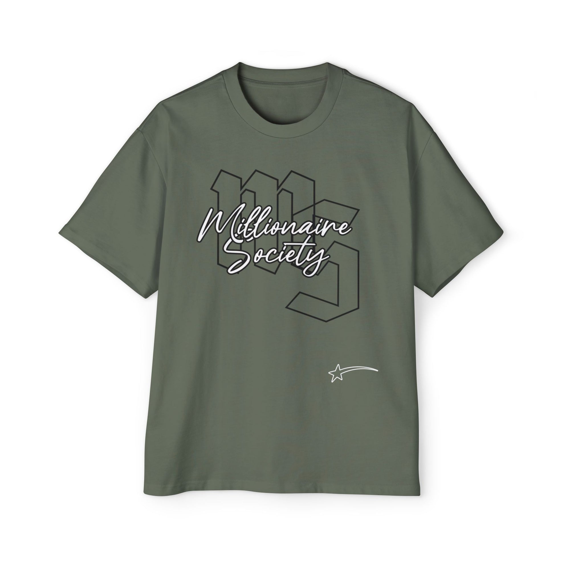 Men's Oversized Tee - Millionaire Society Graphic Shirt